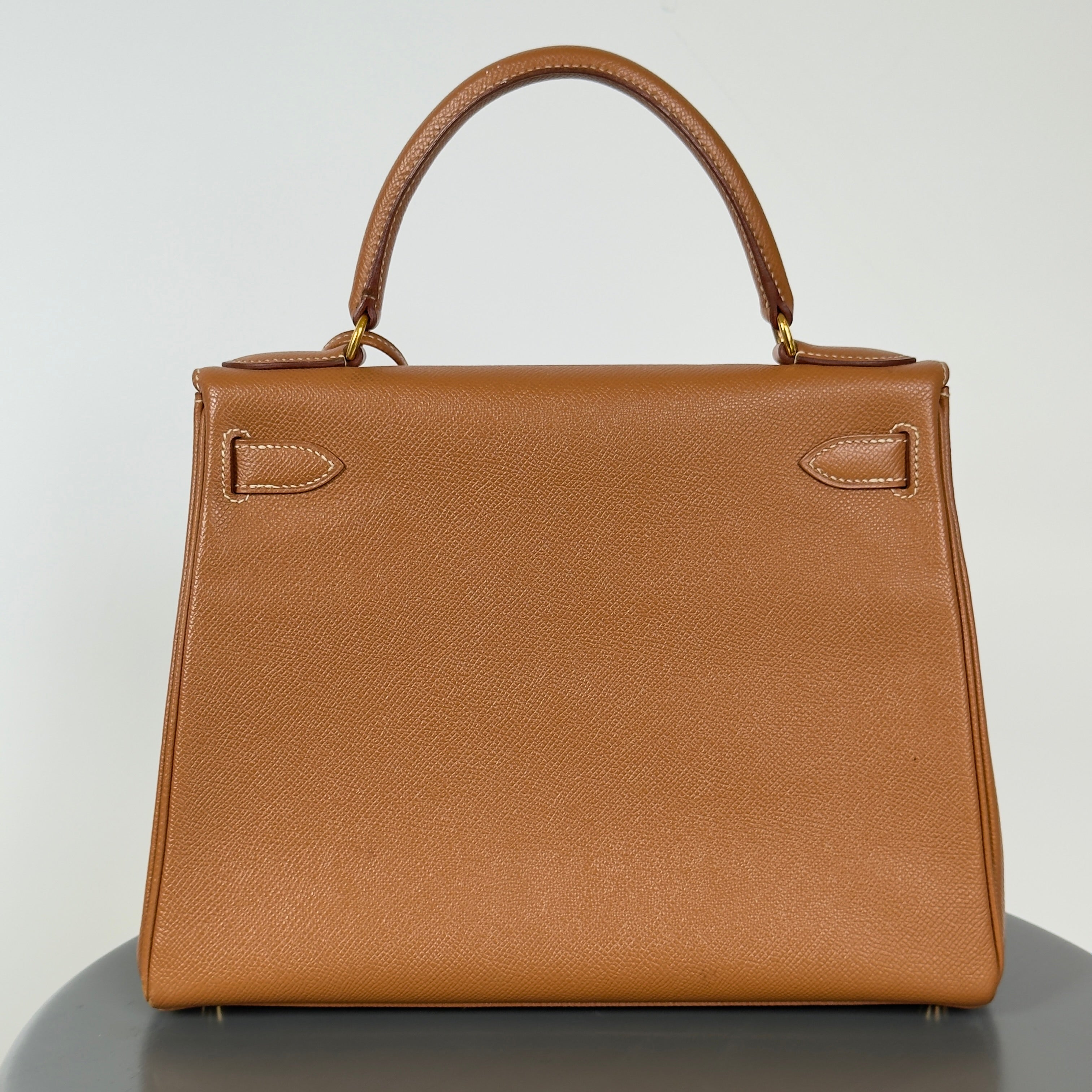 Hermes Courchevel Kelly 28 Gold with Gold Hardware 1999 - Queen May