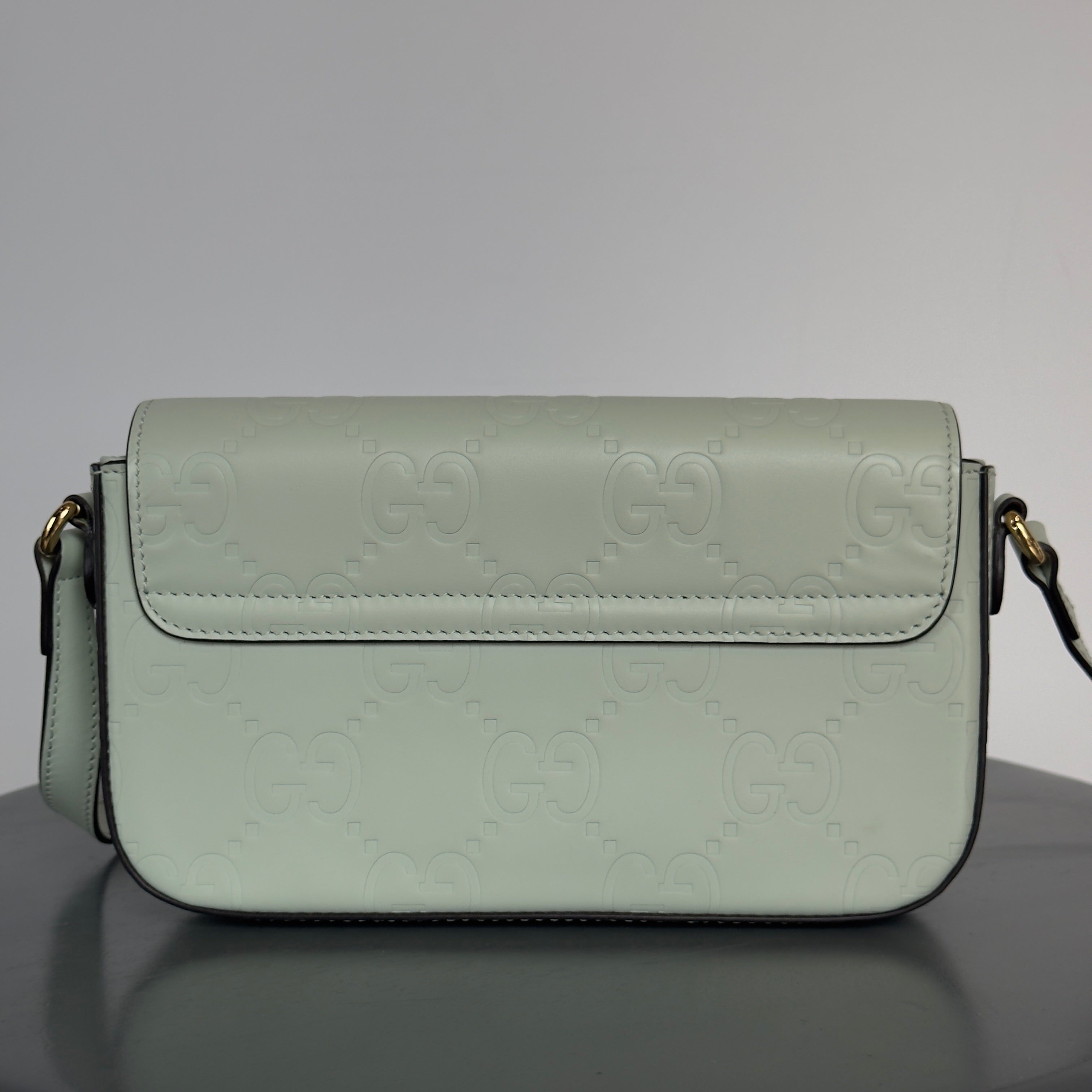 Gucci GG Super Mini Leather Shoulder Bag - Queen May