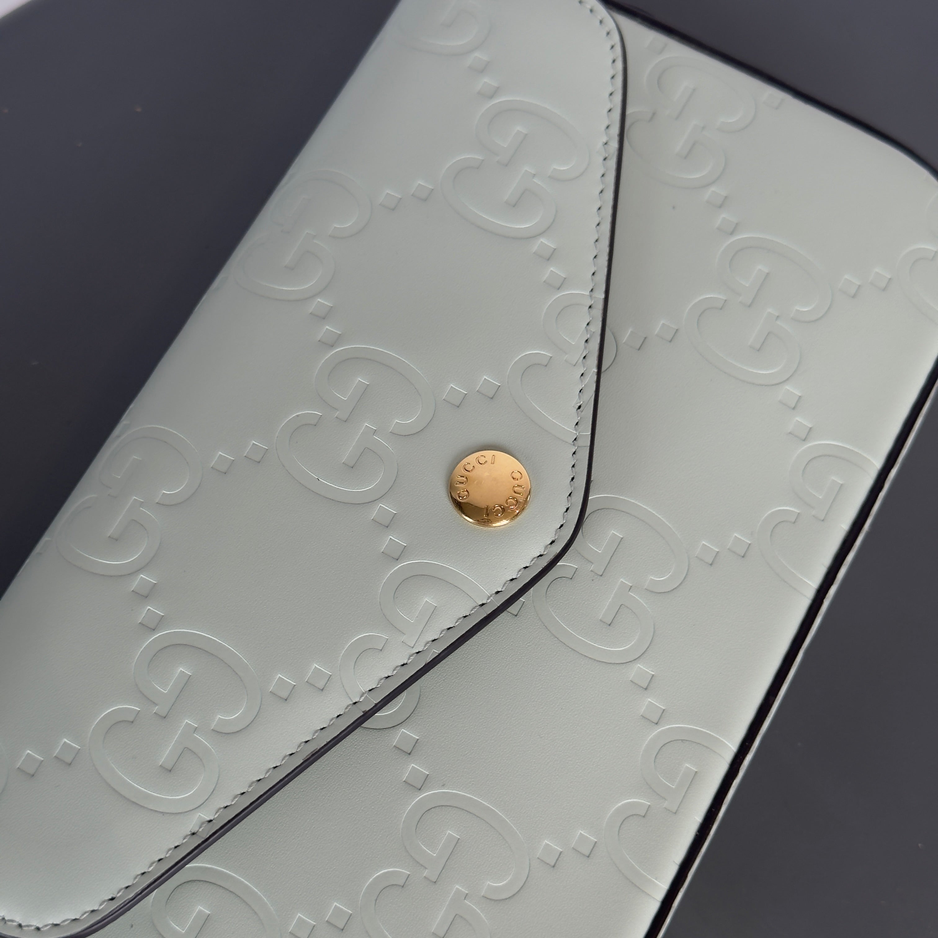 Gucci GG Super Mini Leather Shoulder Bag - Queen May