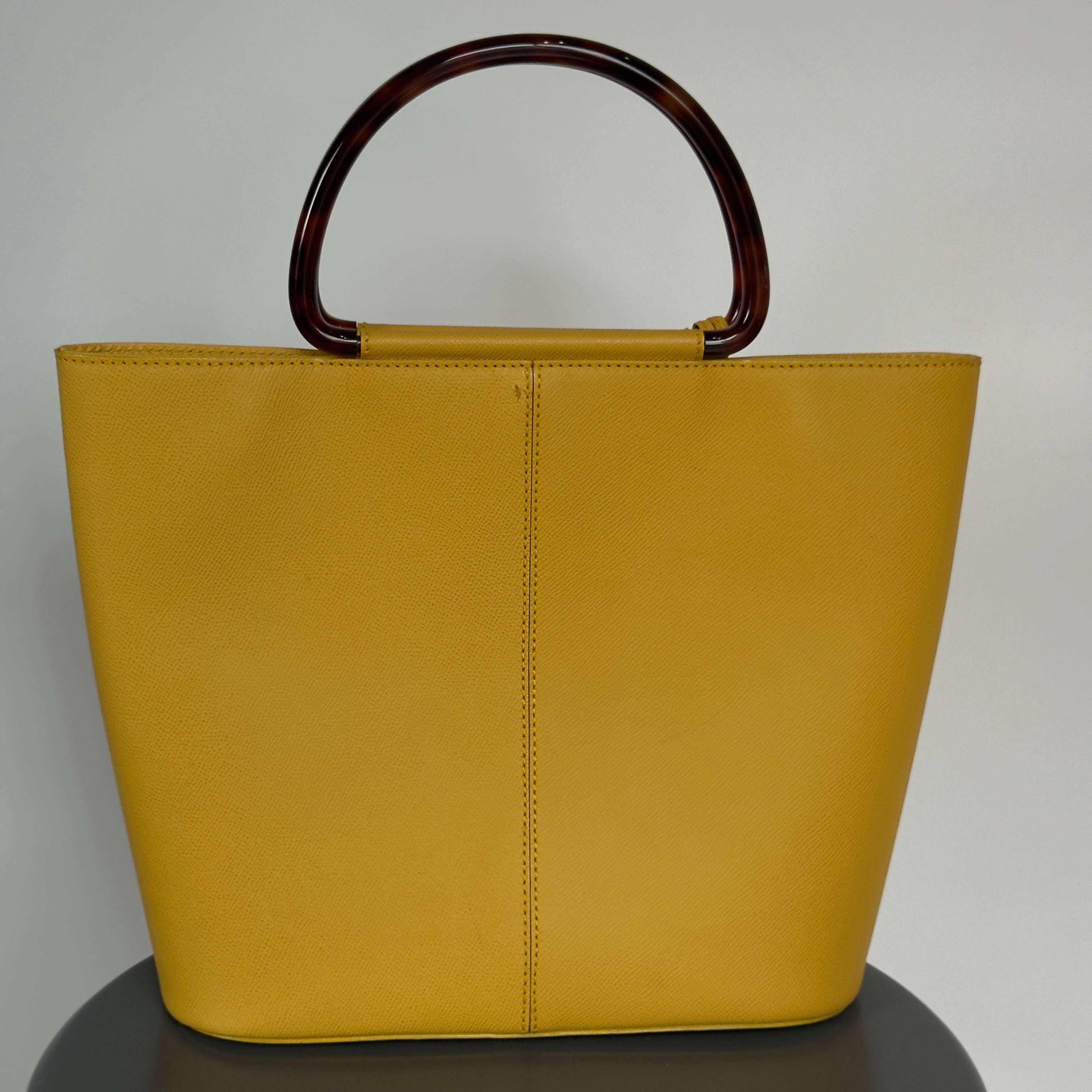 Chanel Grained Calfskin Tortoise Top Handle Tote Bag - Queen May