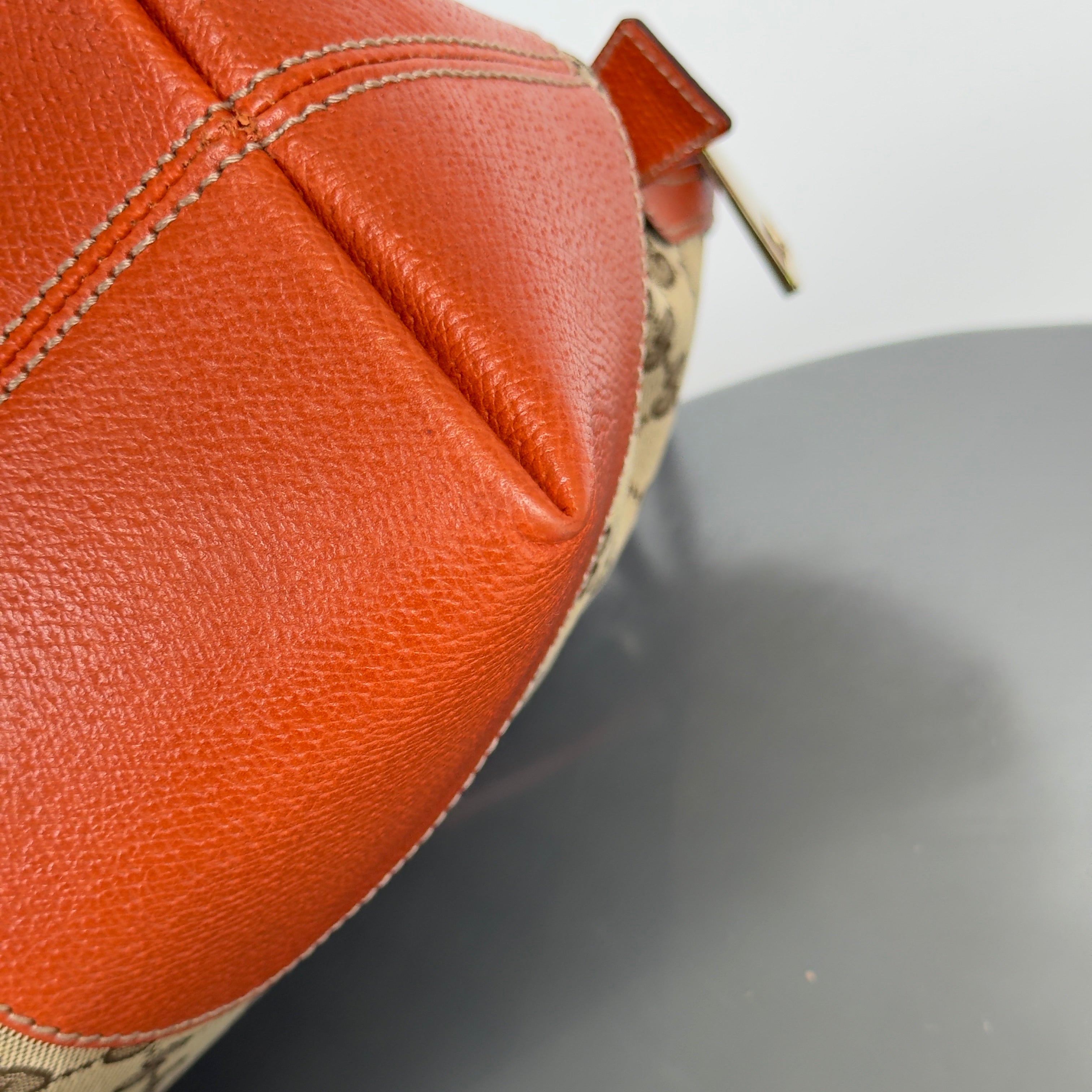 Gucci GG Canvas Bree Dome Bag Orange - Queen May