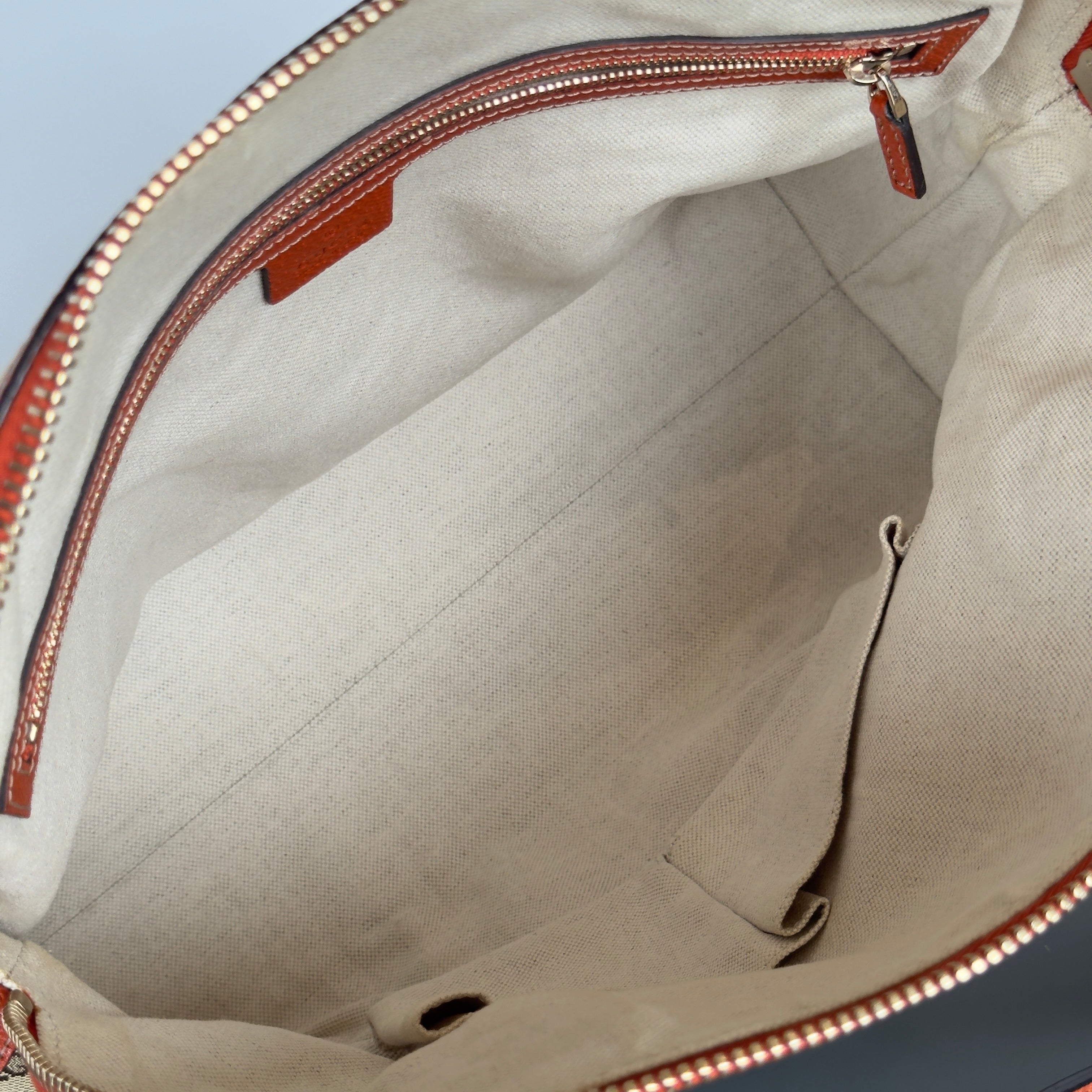 Gucci GG Canvas Bree Dome Bag Orange - Queen May