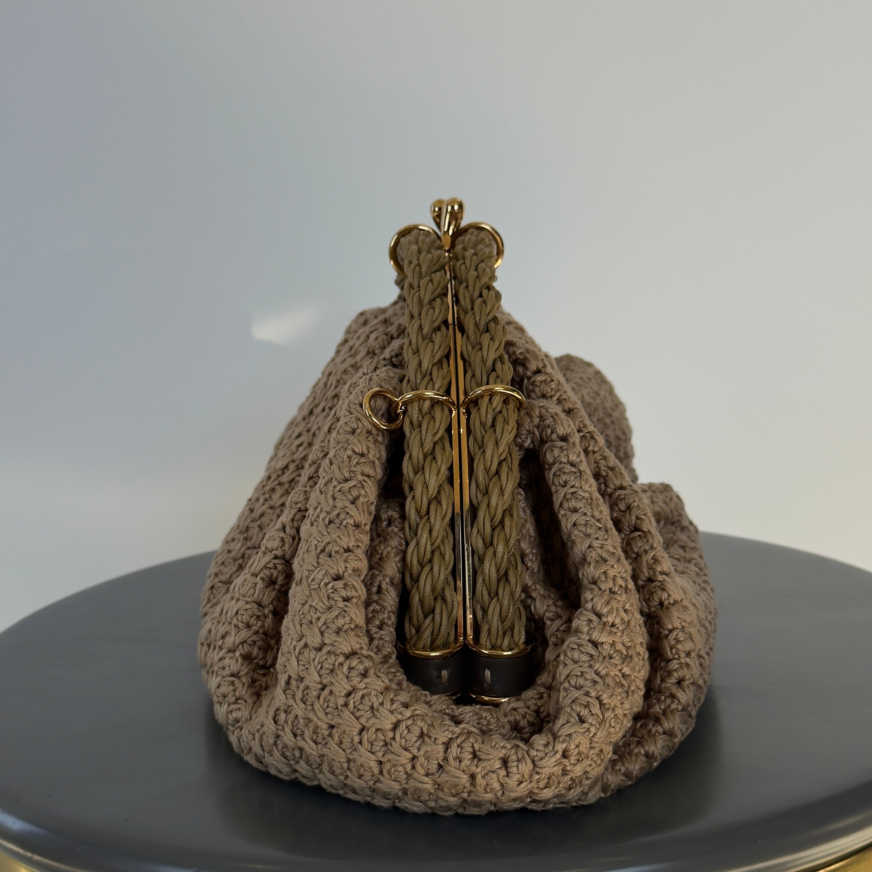 Fendi Intreccio Macrame Braided Shell Clutch With Fendi Strap - Queen May
