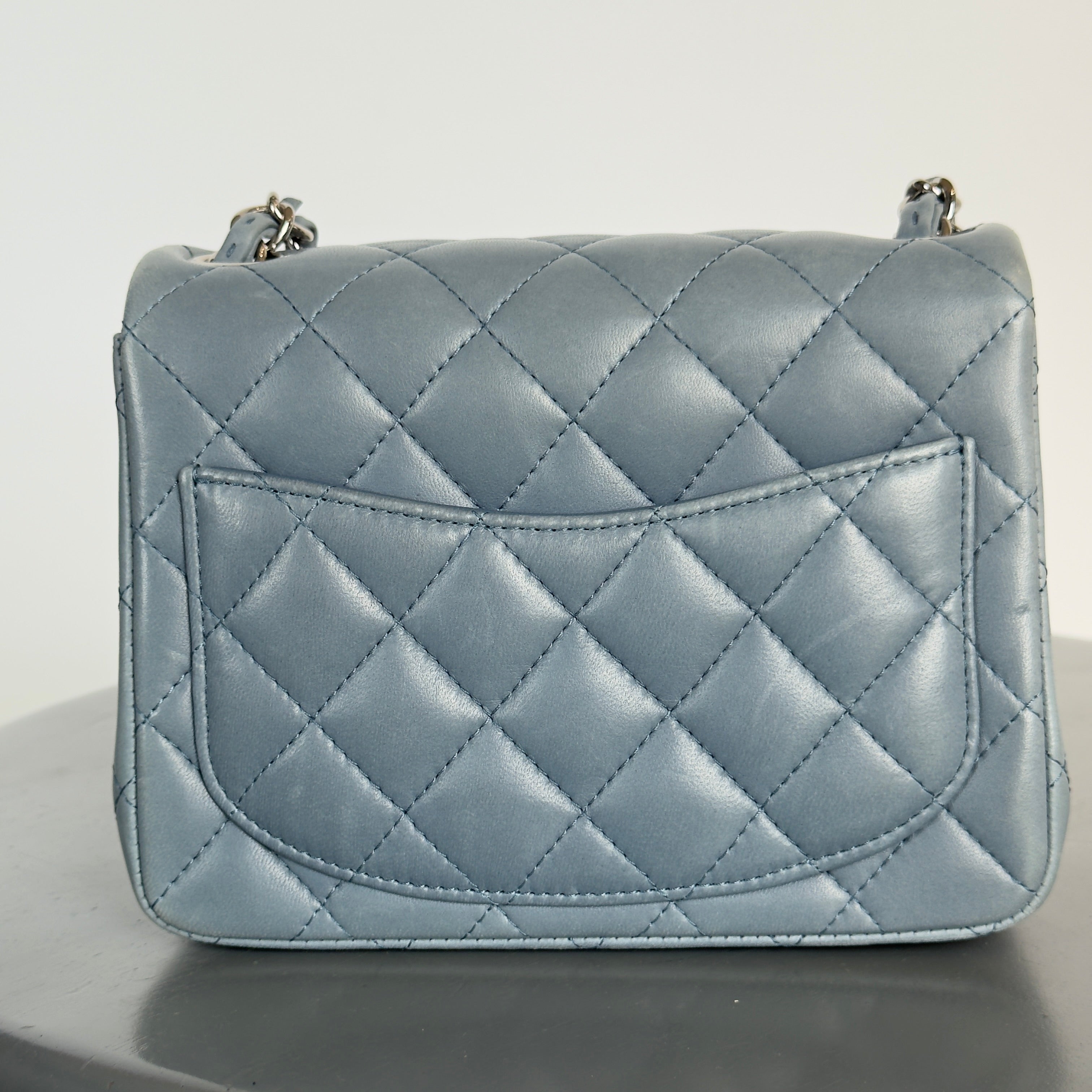 Chanel Square Mini Flap Bag Lambskin 2012 - Queen May