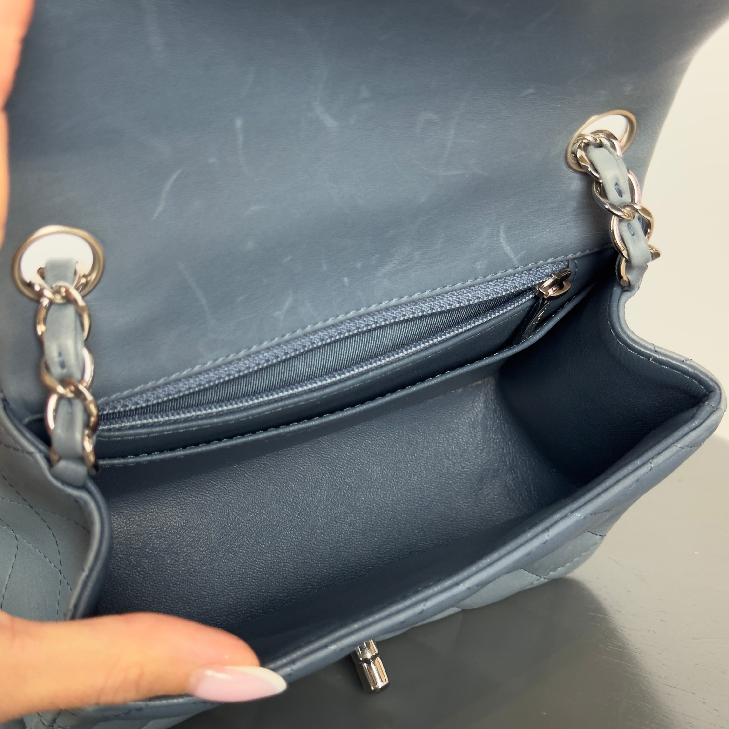 Chanel Square Mini Flap Bag Lambskin 2012 - Queen May