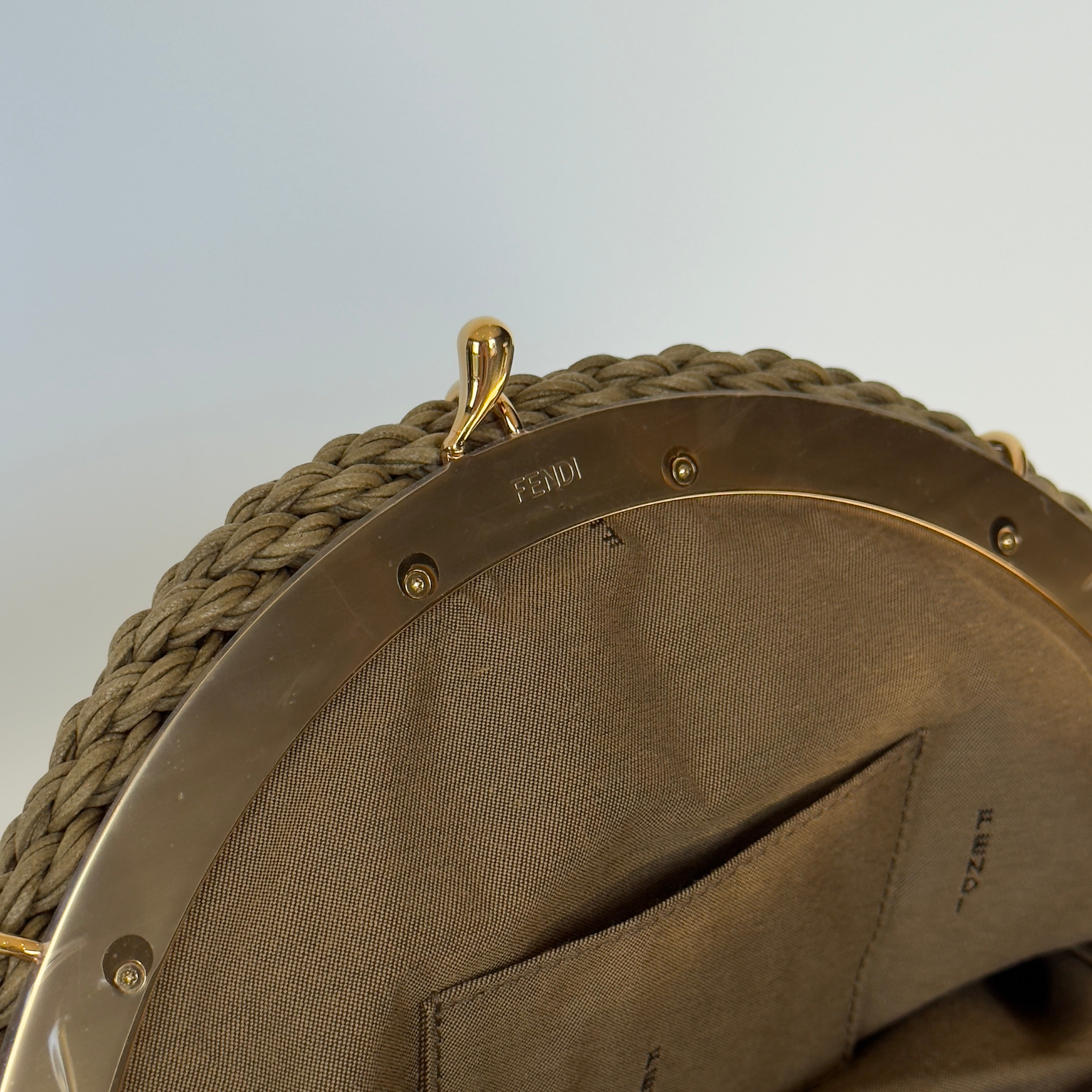 Fendi Intreccio Macrame Braided Shell Clutch With Fendi Strap - Queen May