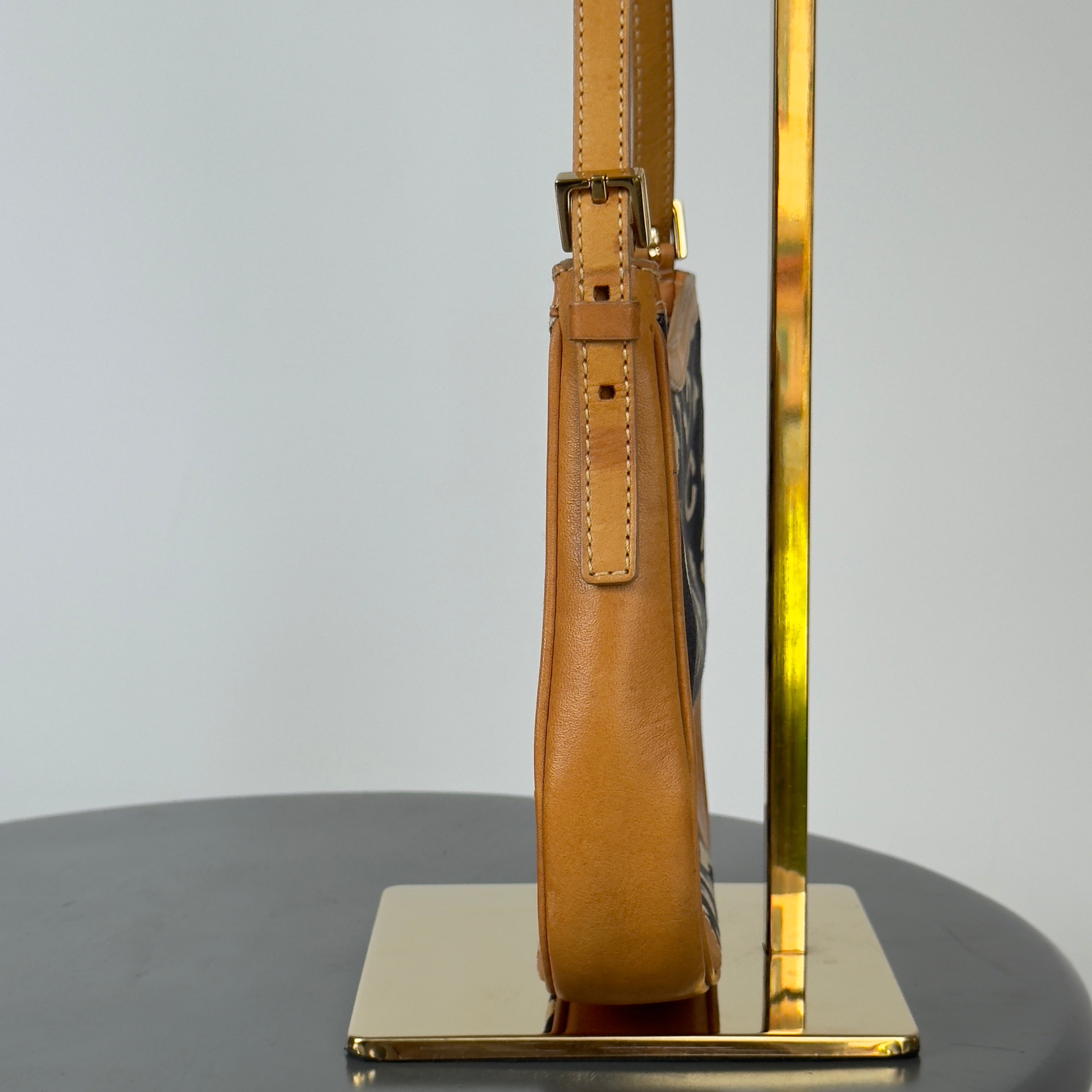 Vintage Celine Navy Logo Denim Mini - Queen May