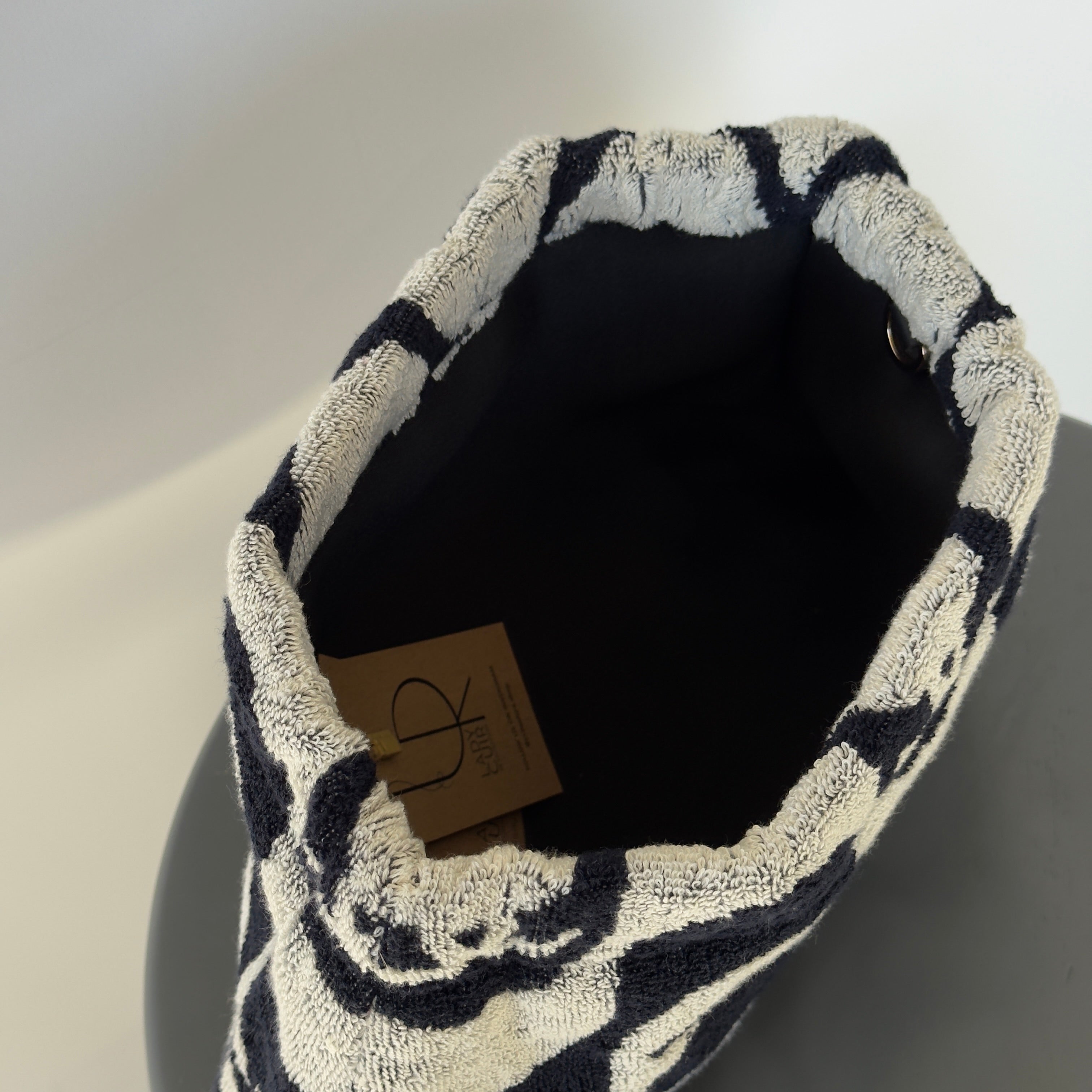 Lady Cuir x Queen May The CC Wave Clutch Blue and Navy - Queen May