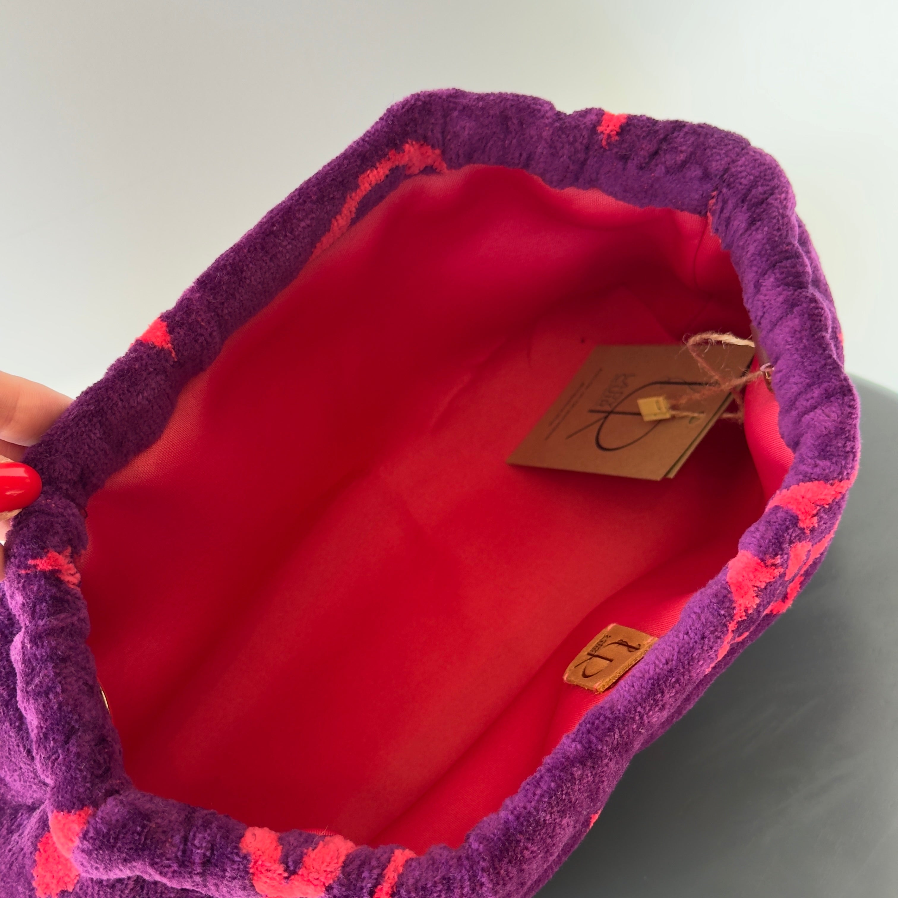 Lady Cuir x Queen May Disco Clutch Purple - Queen May