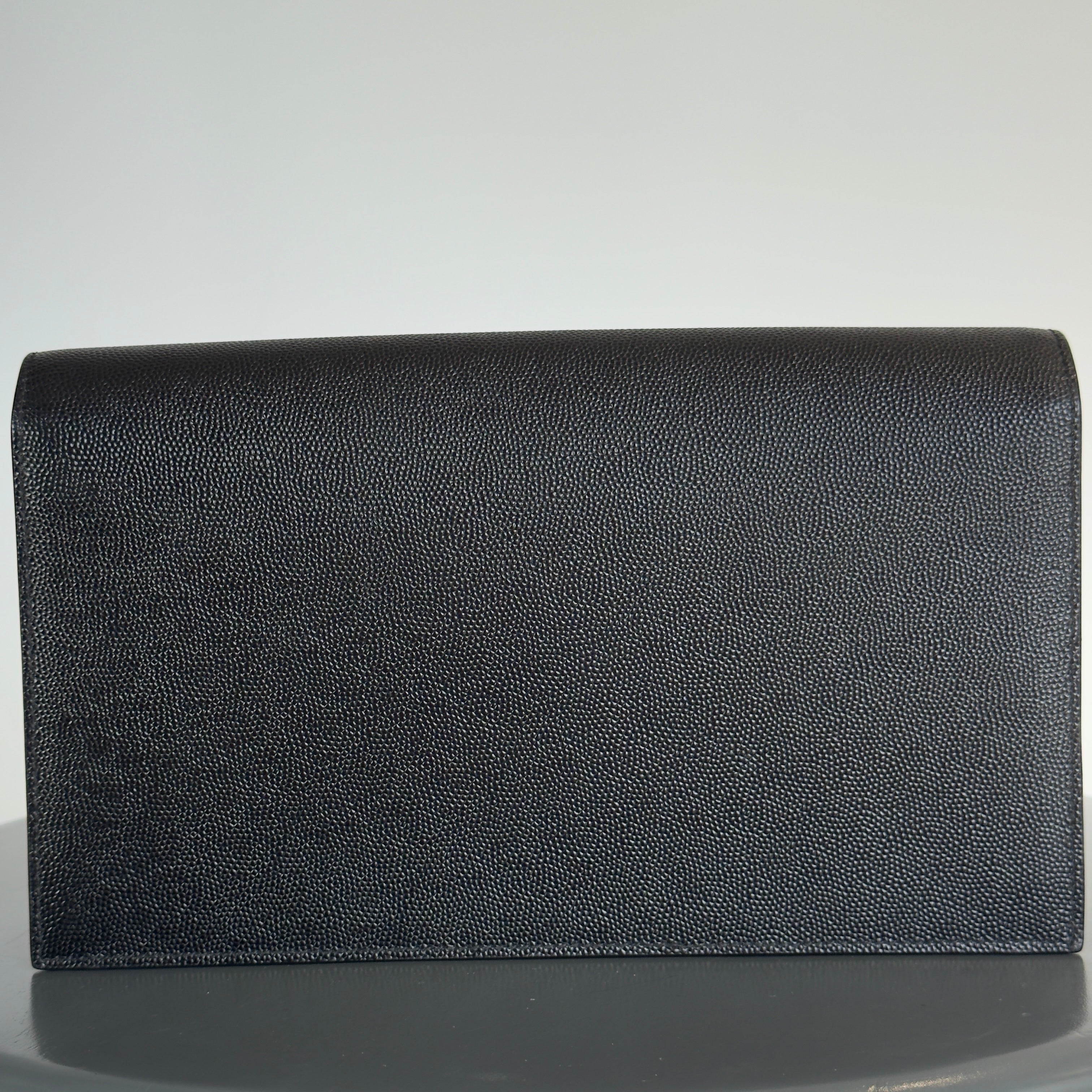 Saint Laurent So Black Monogram Cassandre Clutch - Queen May