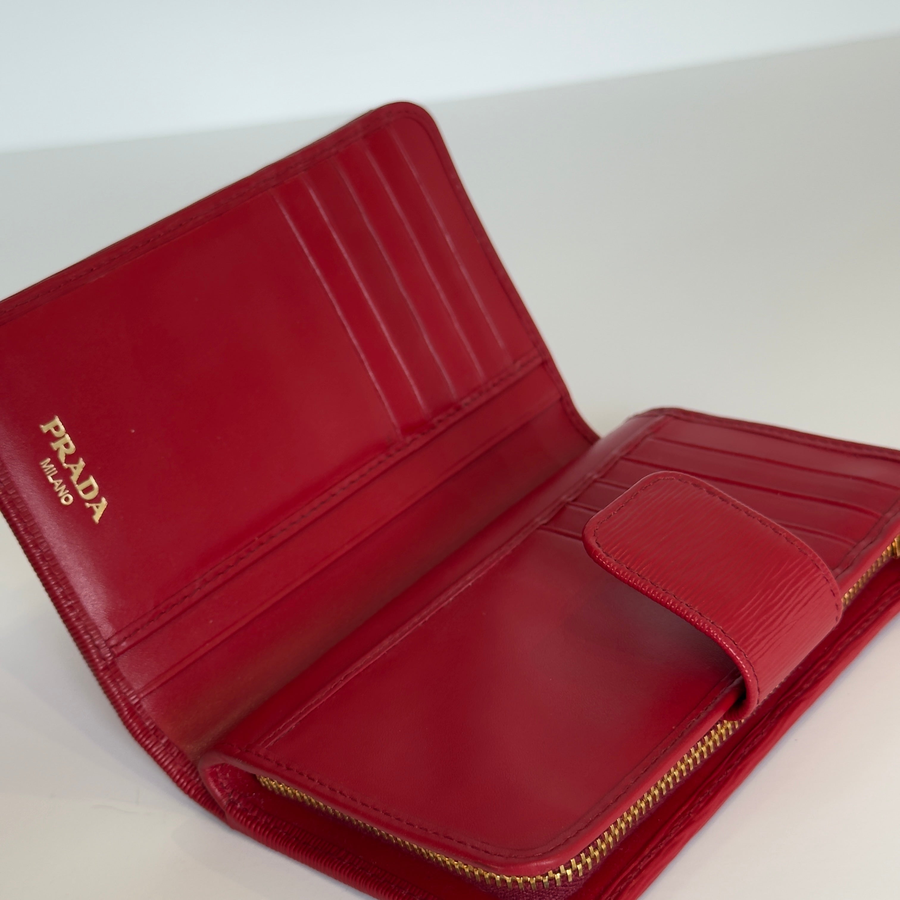 Prada Saffiano Continental Wallet - Queen May