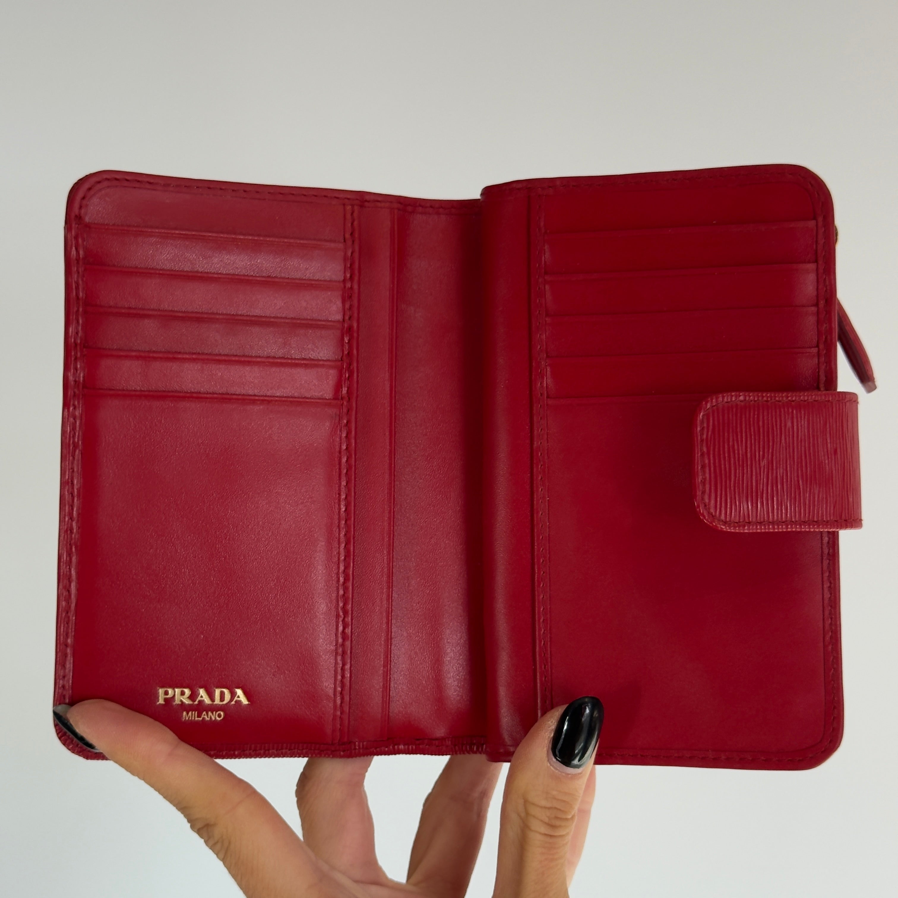 Prada Saffiano Continental Wallet - Queen May