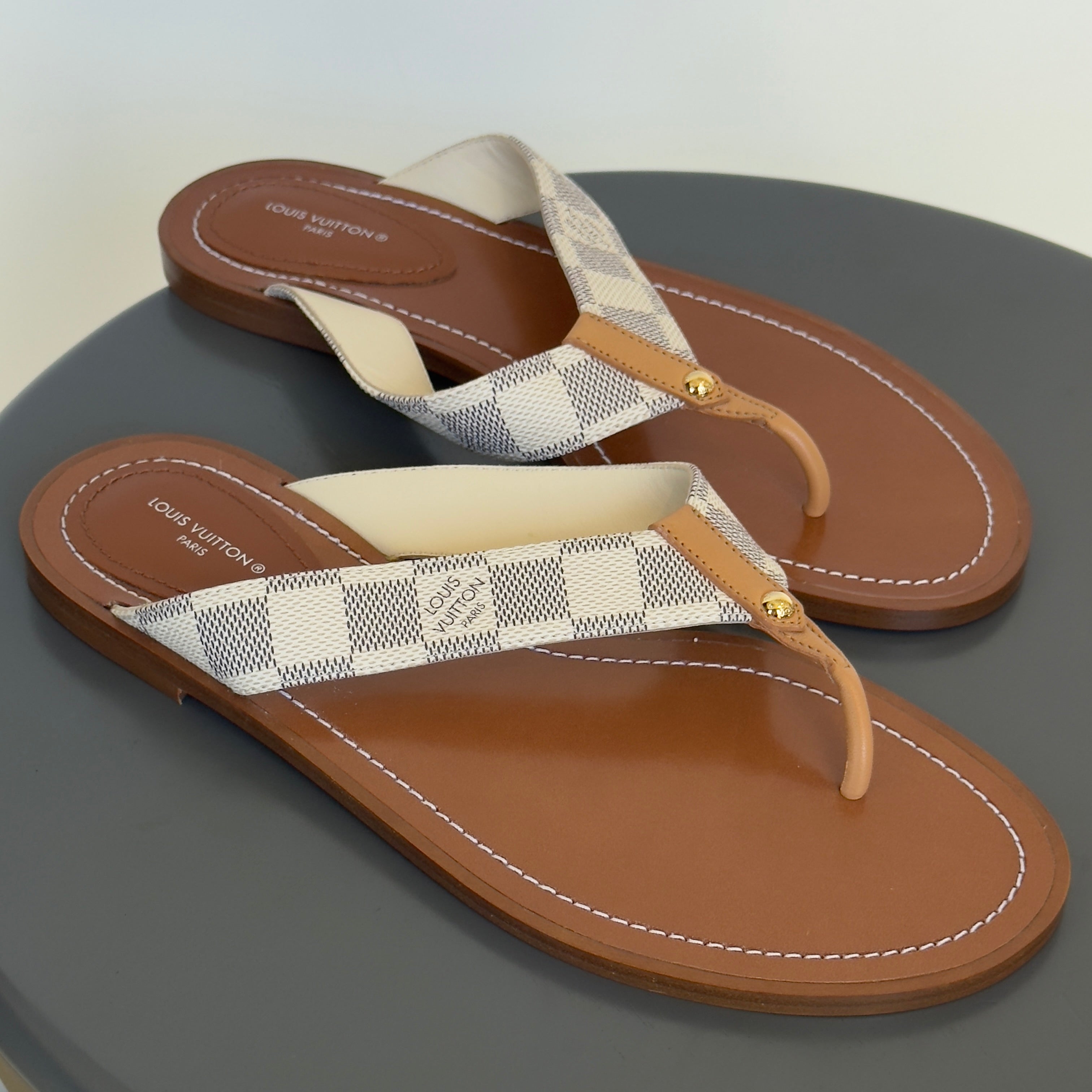 Louis Vuitton Damier Azur Sandals - Queen May