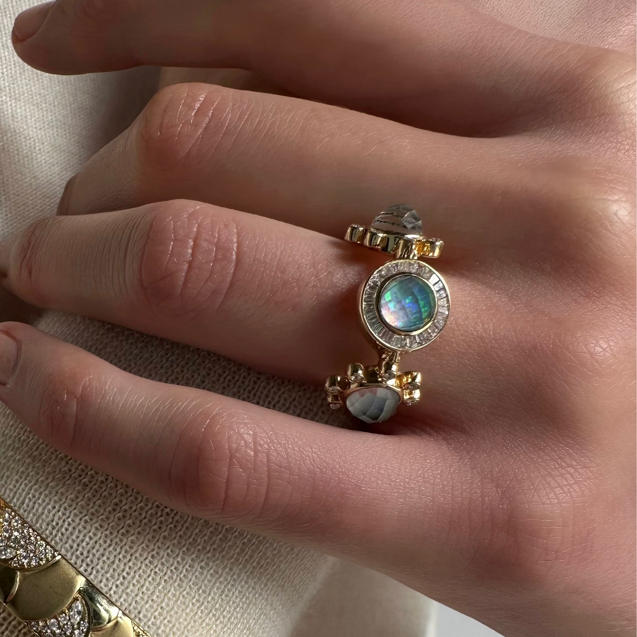 Renna Galaxy Ring - Australian Opal