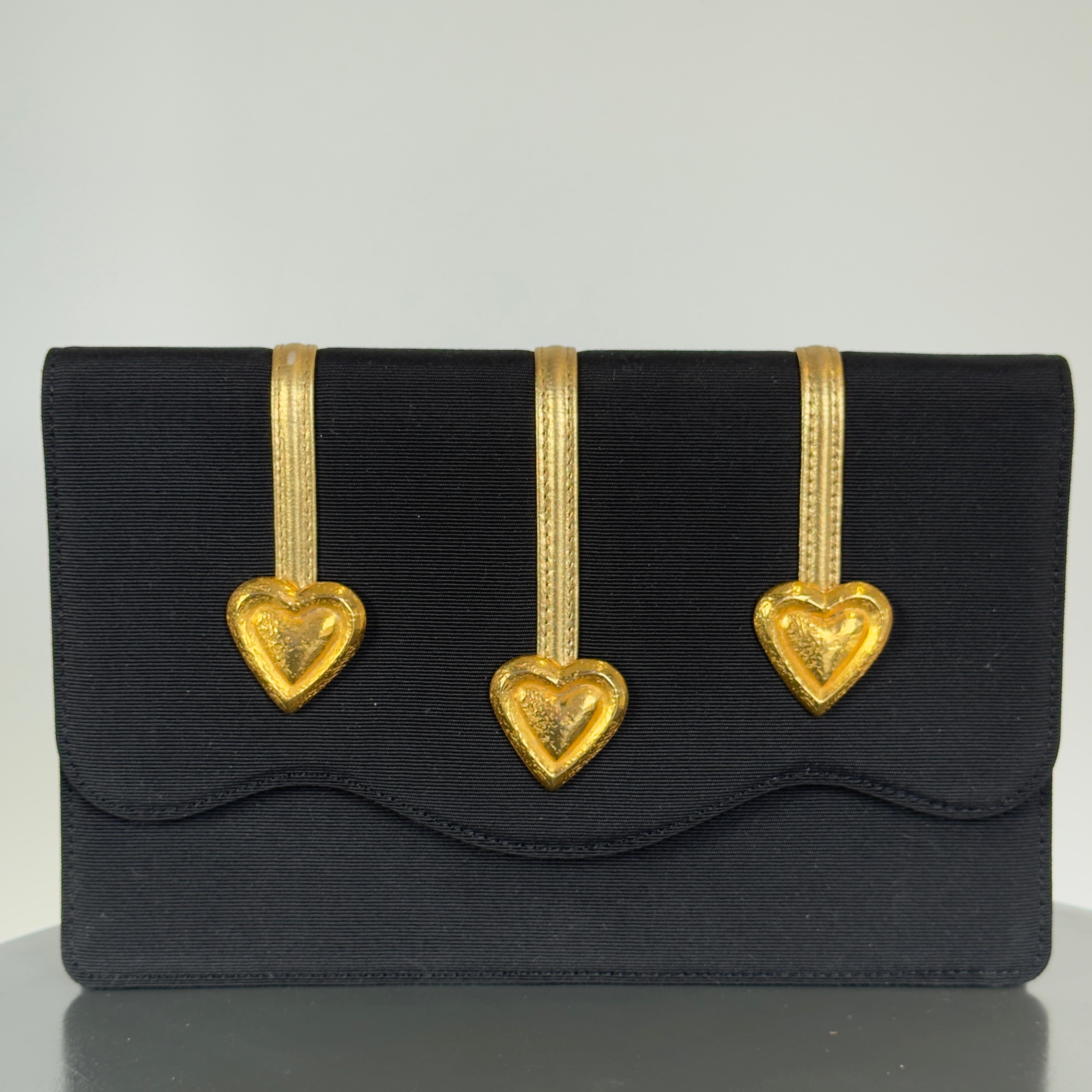 Rare Vintage Yves Saint Laurent Heart Clutch - Queen May