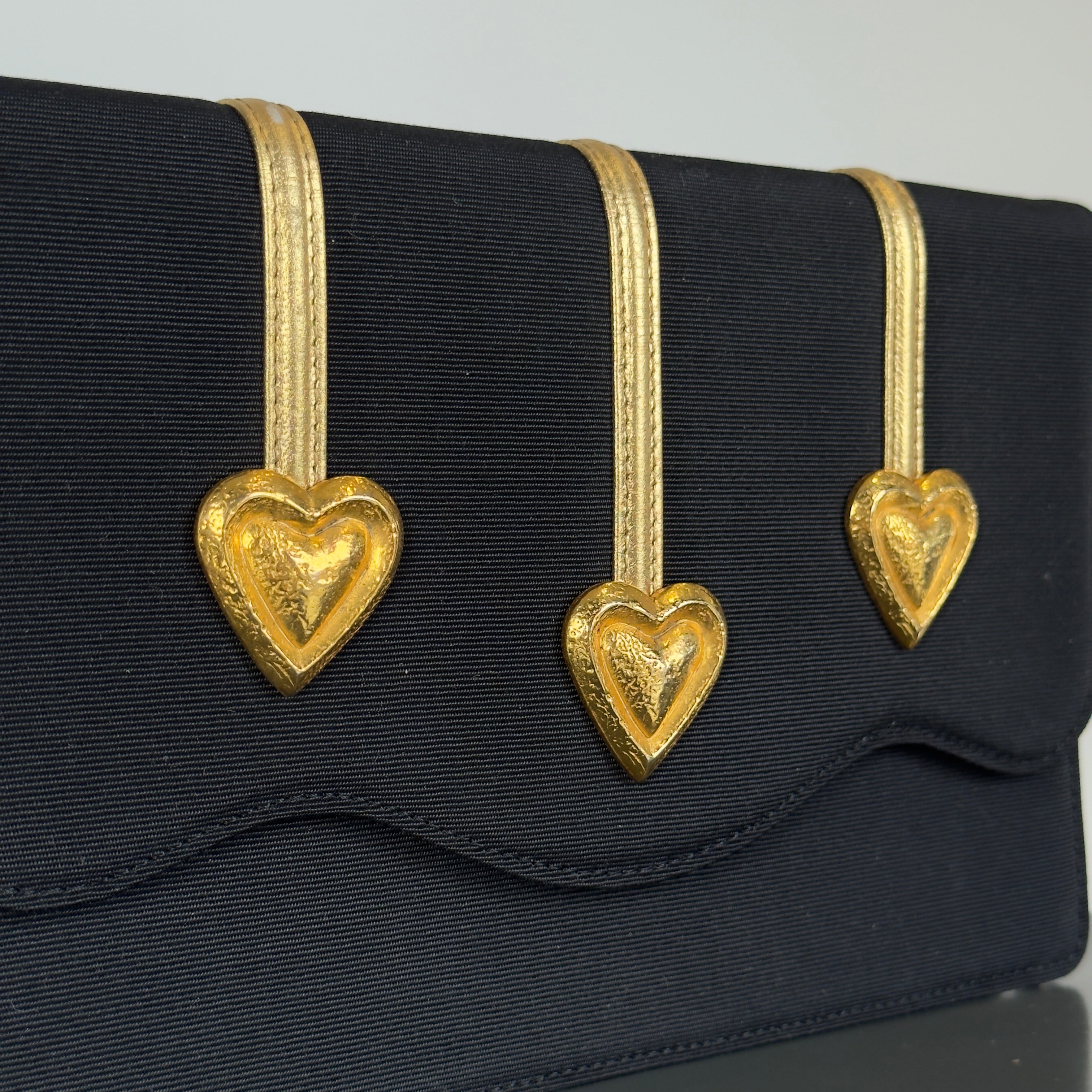 Rare Vintage Yves Saint Laurent Heart Clutch - Queen May