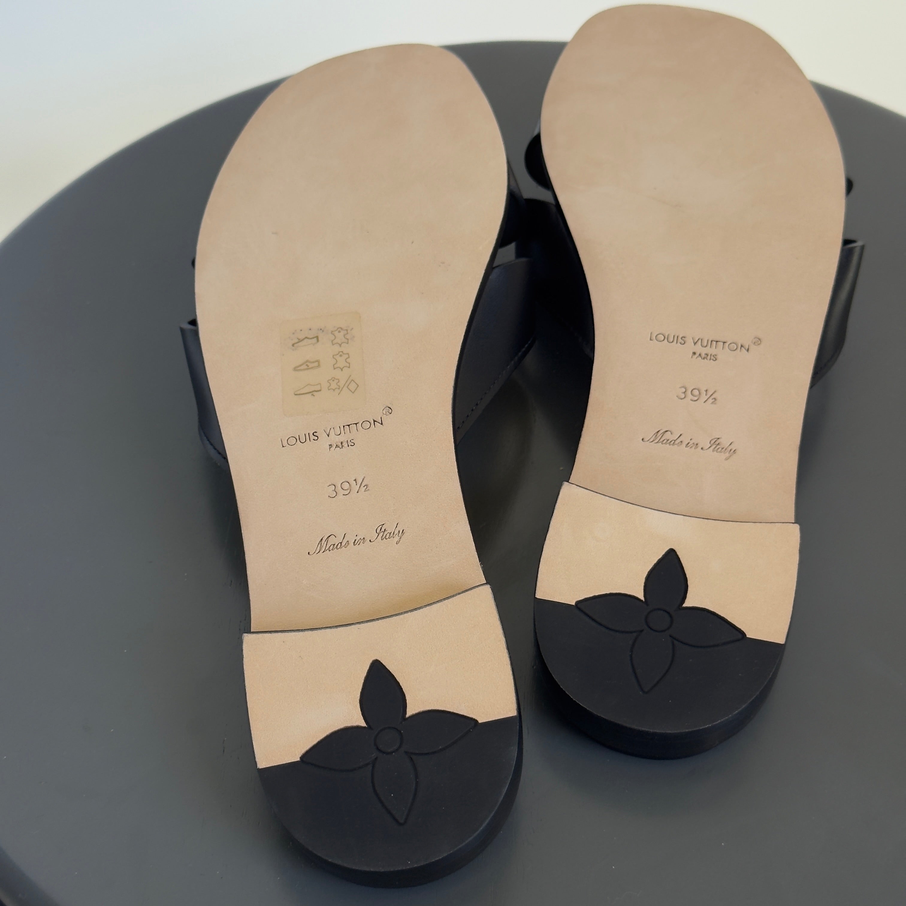 Louis Vuitton Black LV Sandals - Queen May