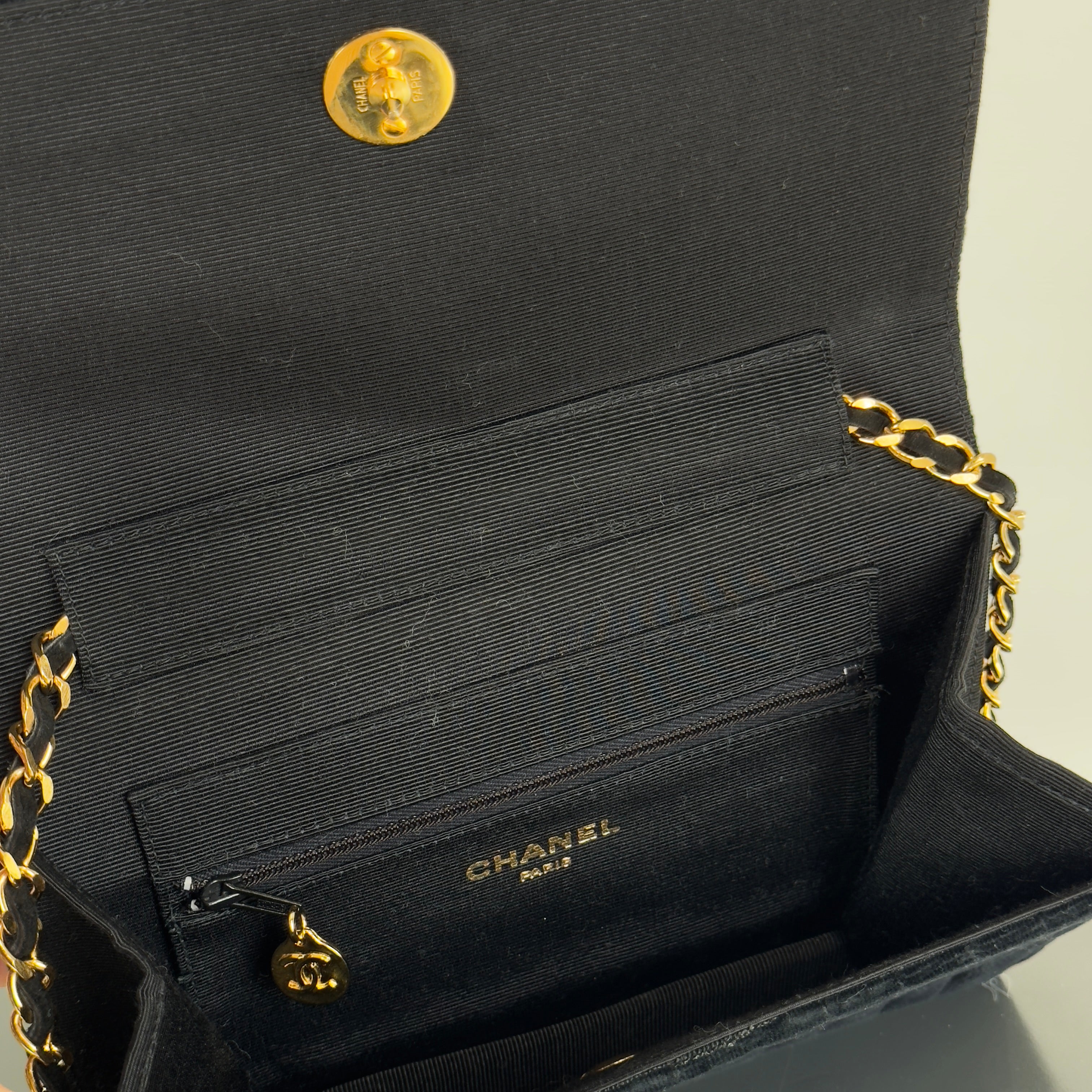 Chanel Velvet Mademoiselle Shoulder Bag - Queen May