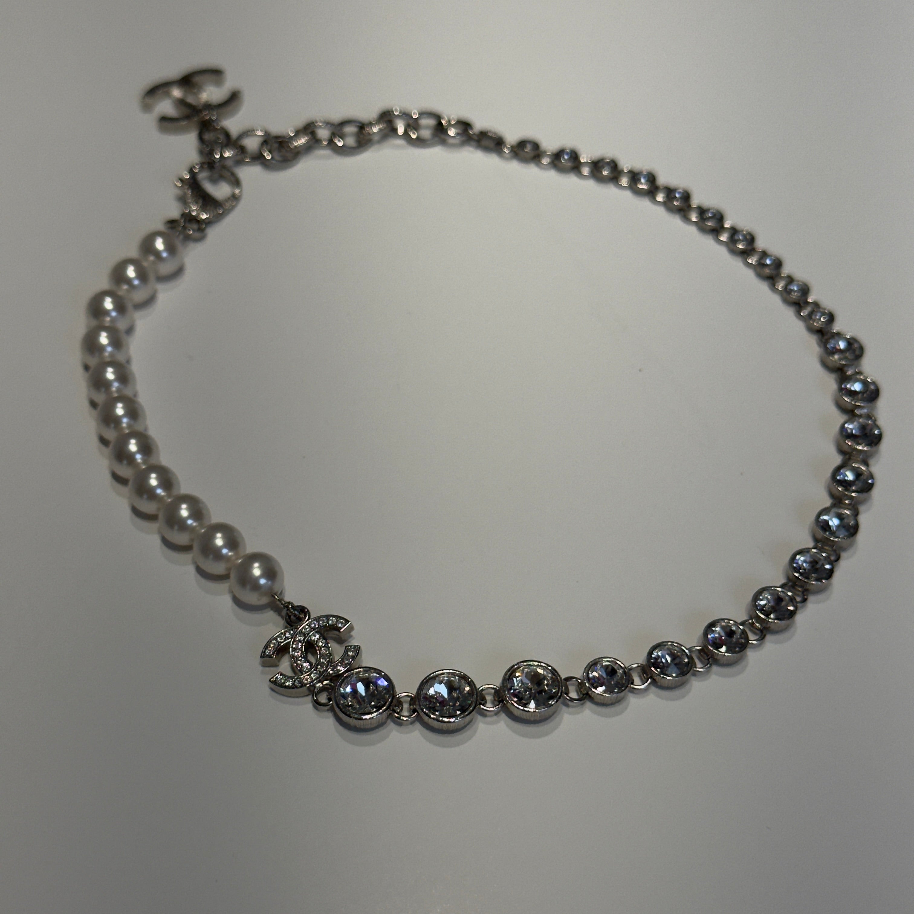 Chanel B24 Coco Pearl + Rhinestone Necklace - Queen May