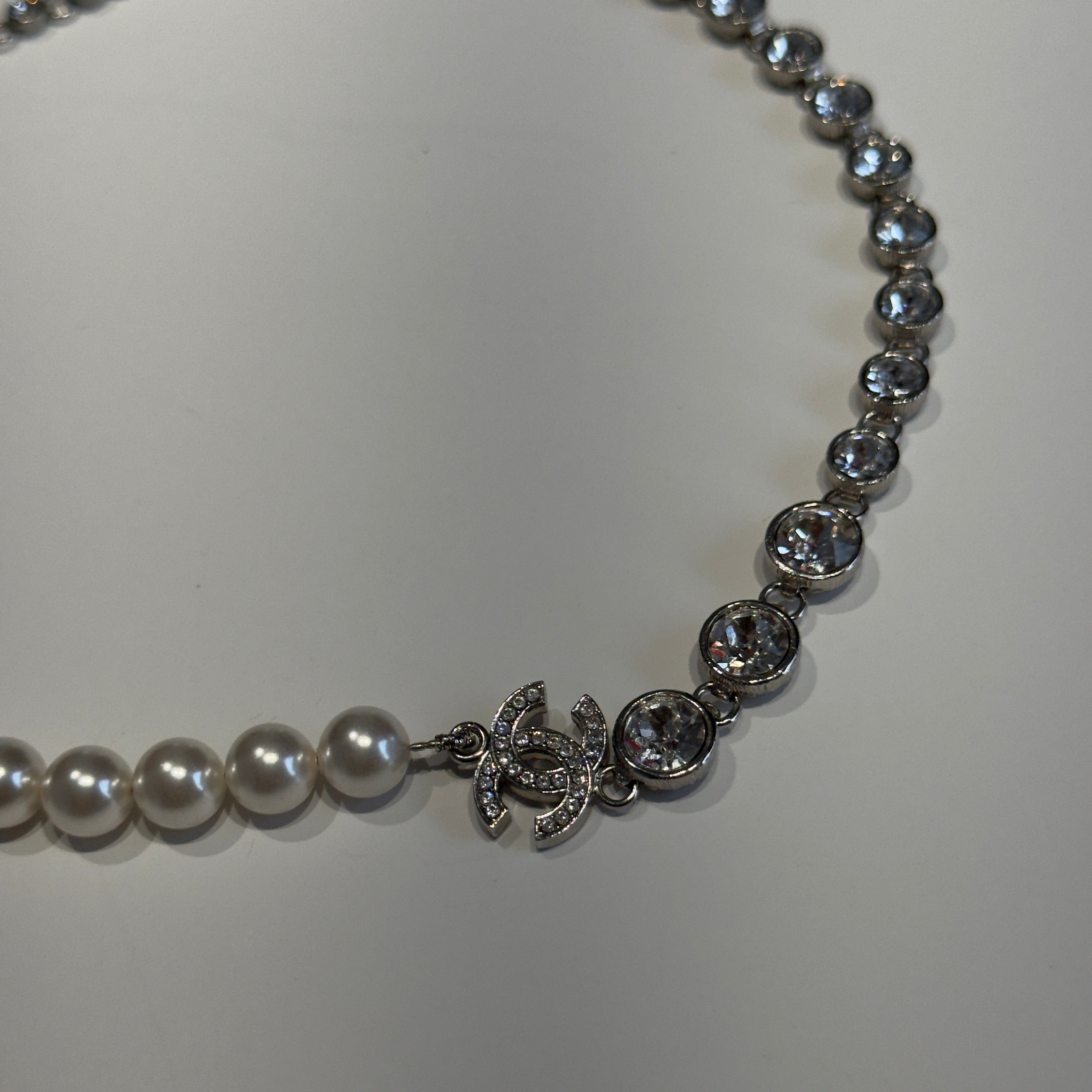 Chanel B24 Coco Pearl + Rhinestone Necklace - Queen May