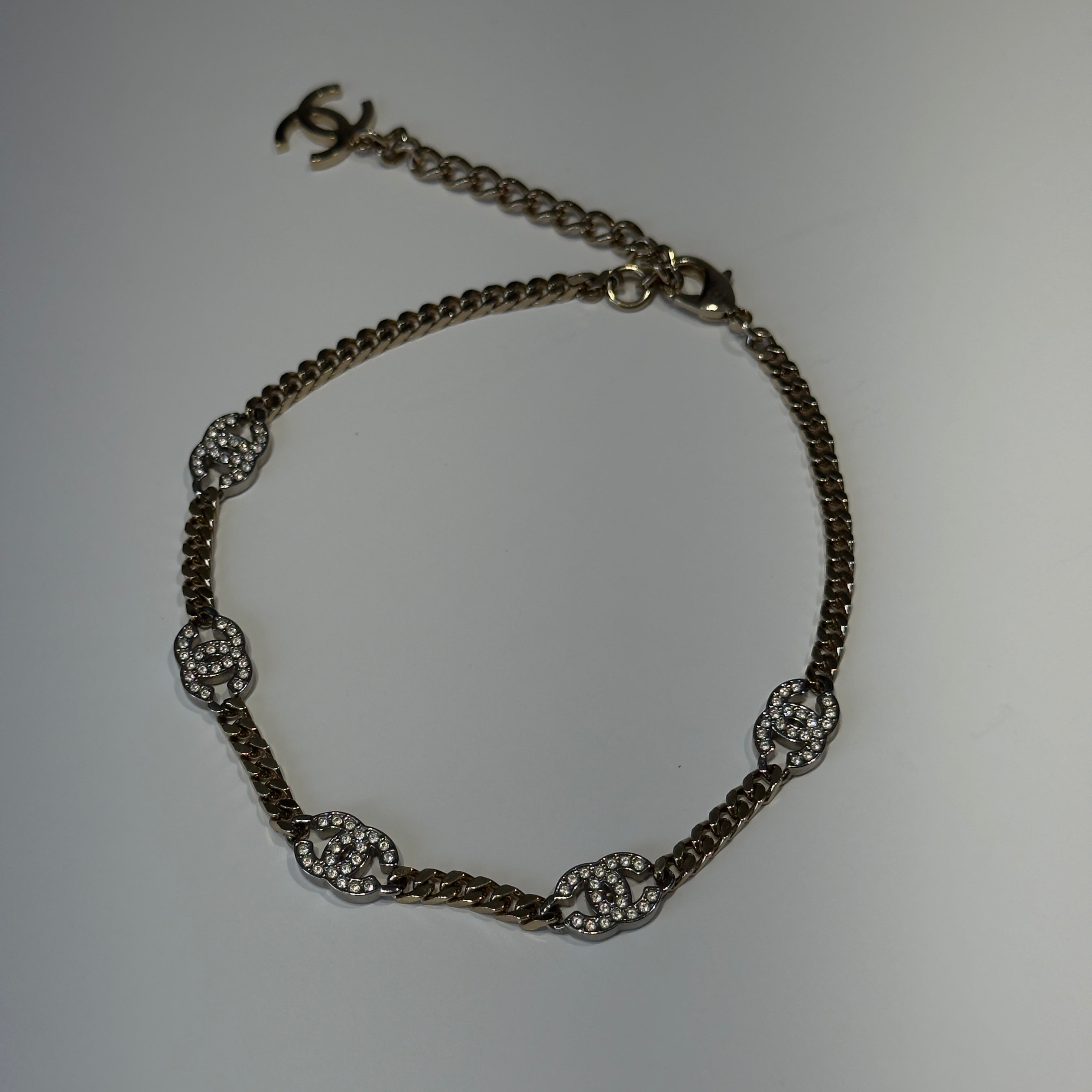 Chanel B22 CC Choker Crystal Chain - Queen May