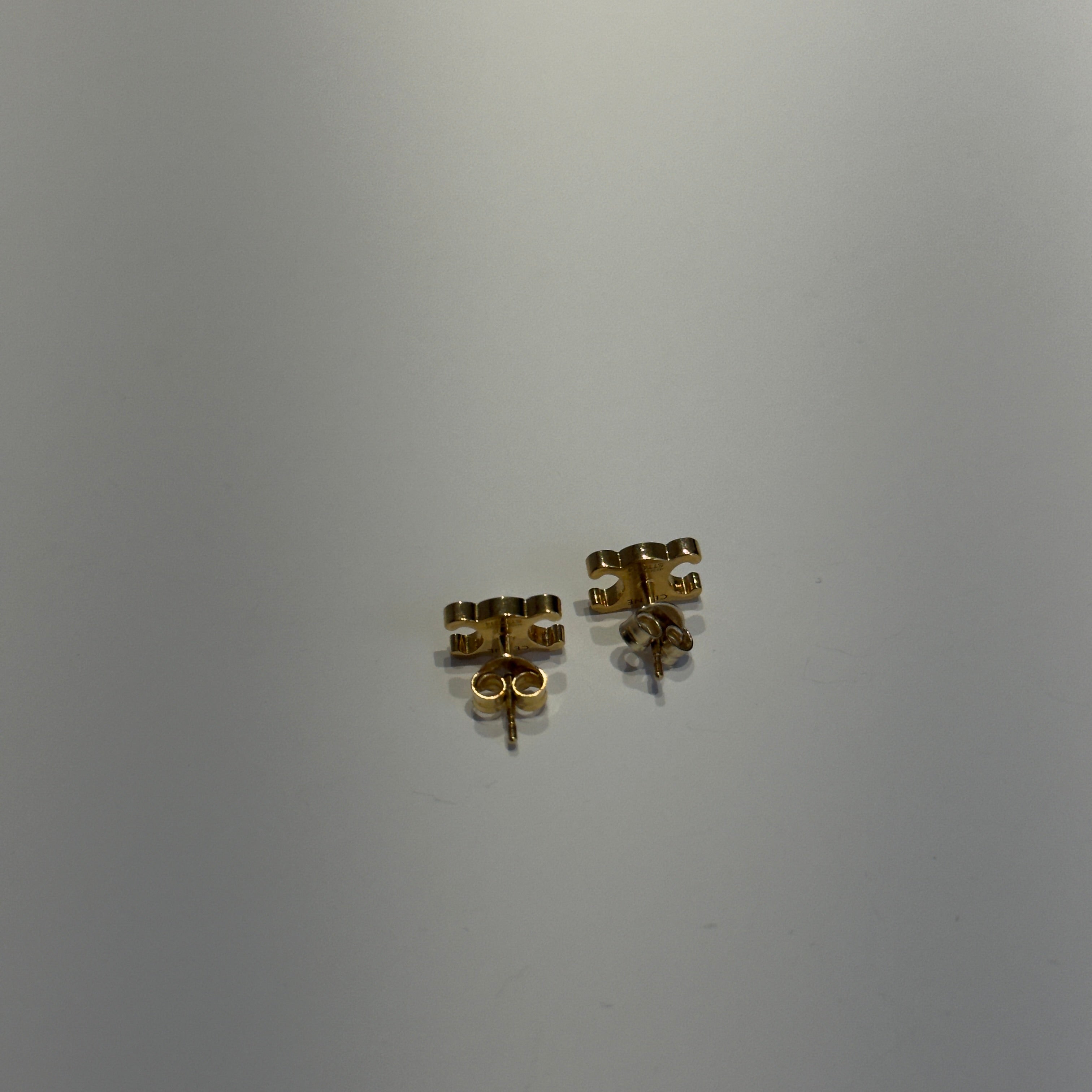 Celine Triomphe Stud Earrings - Queen May