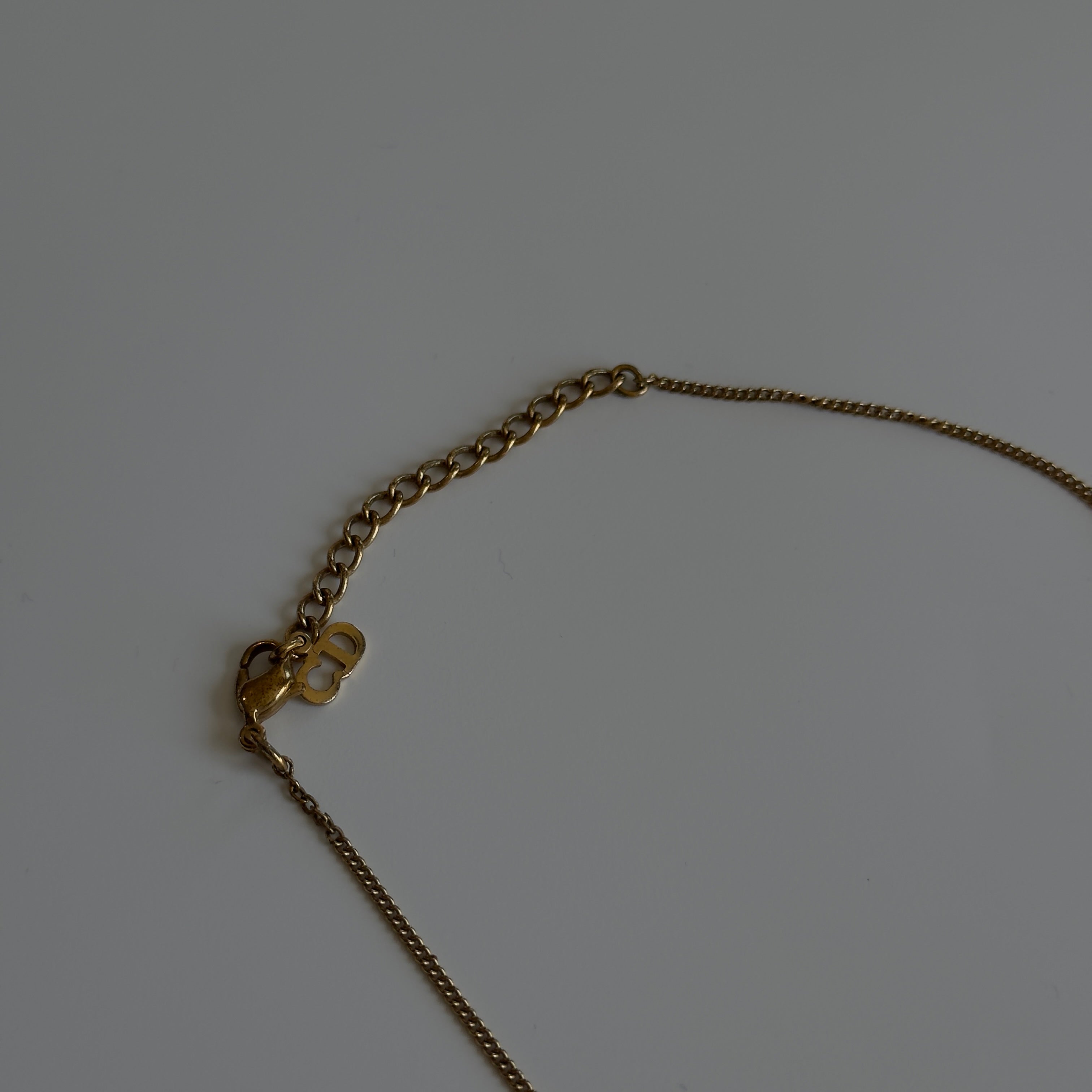 Vintage Dior Logo Pendant Necklace - Queen May