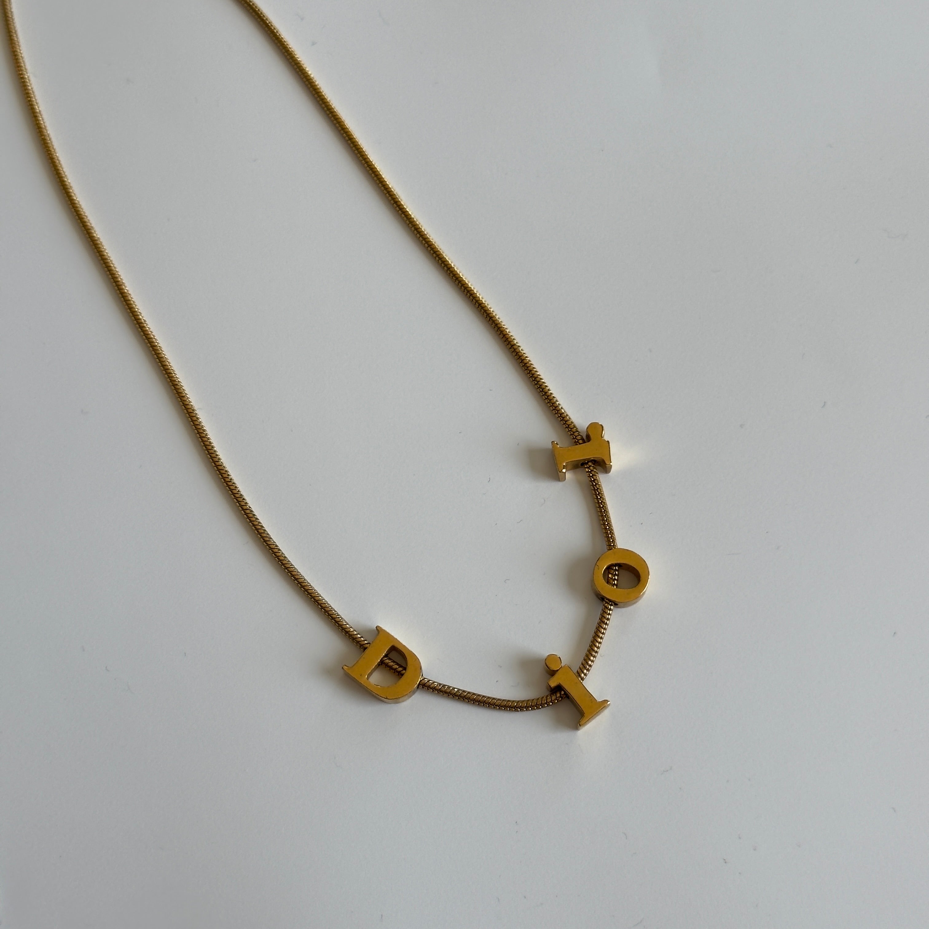 Dior Vintage Gold Tone Choker Necklace - Queen May