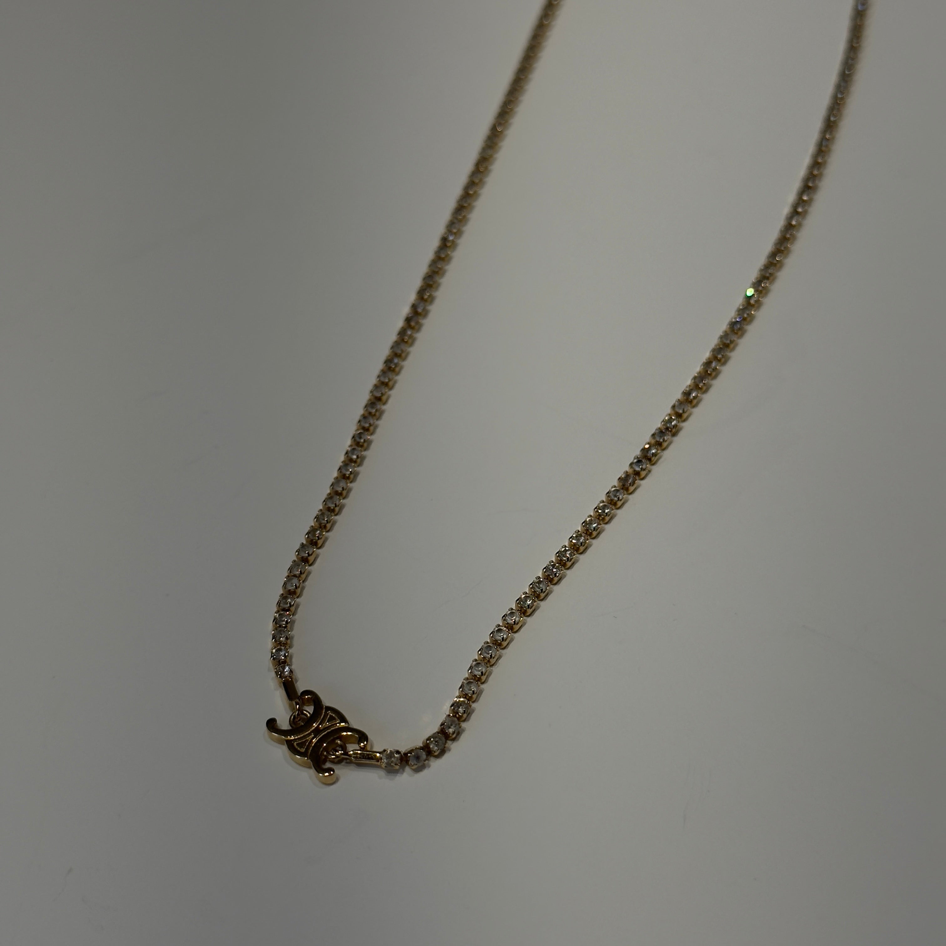 Celine Triomphe Sparkle Necklace - Queen May