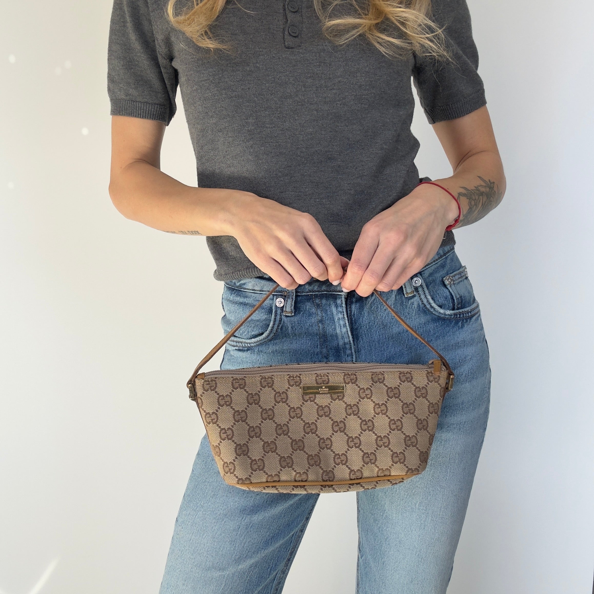 Gucci Boat Pochette Tan - Queen May