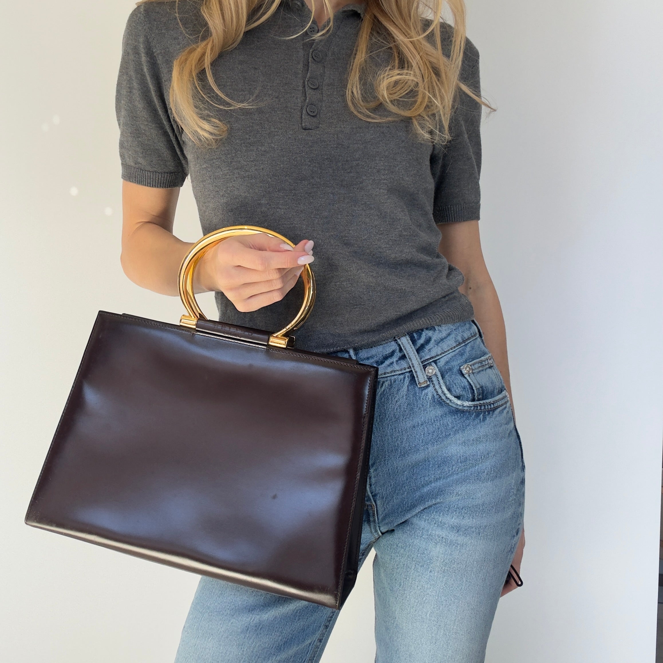 Vintage Celine Leather Top Handle - Queen May