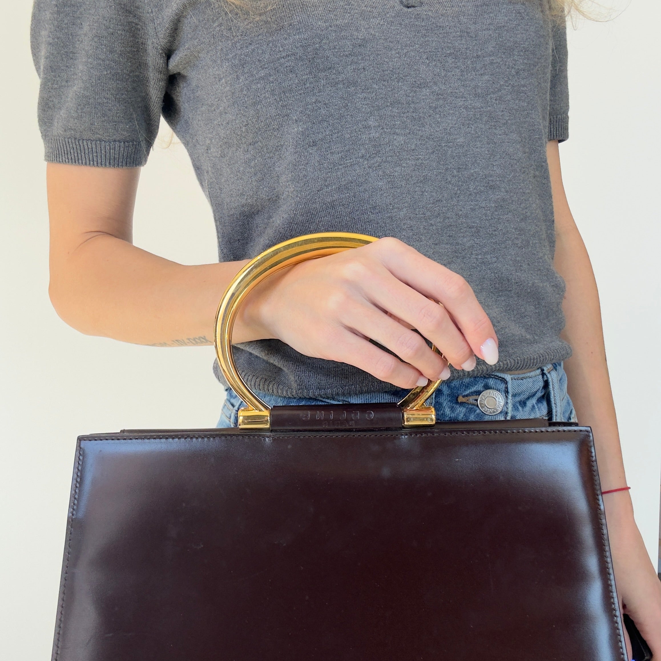 Vintage Celine Leather Top Handle - Queen May