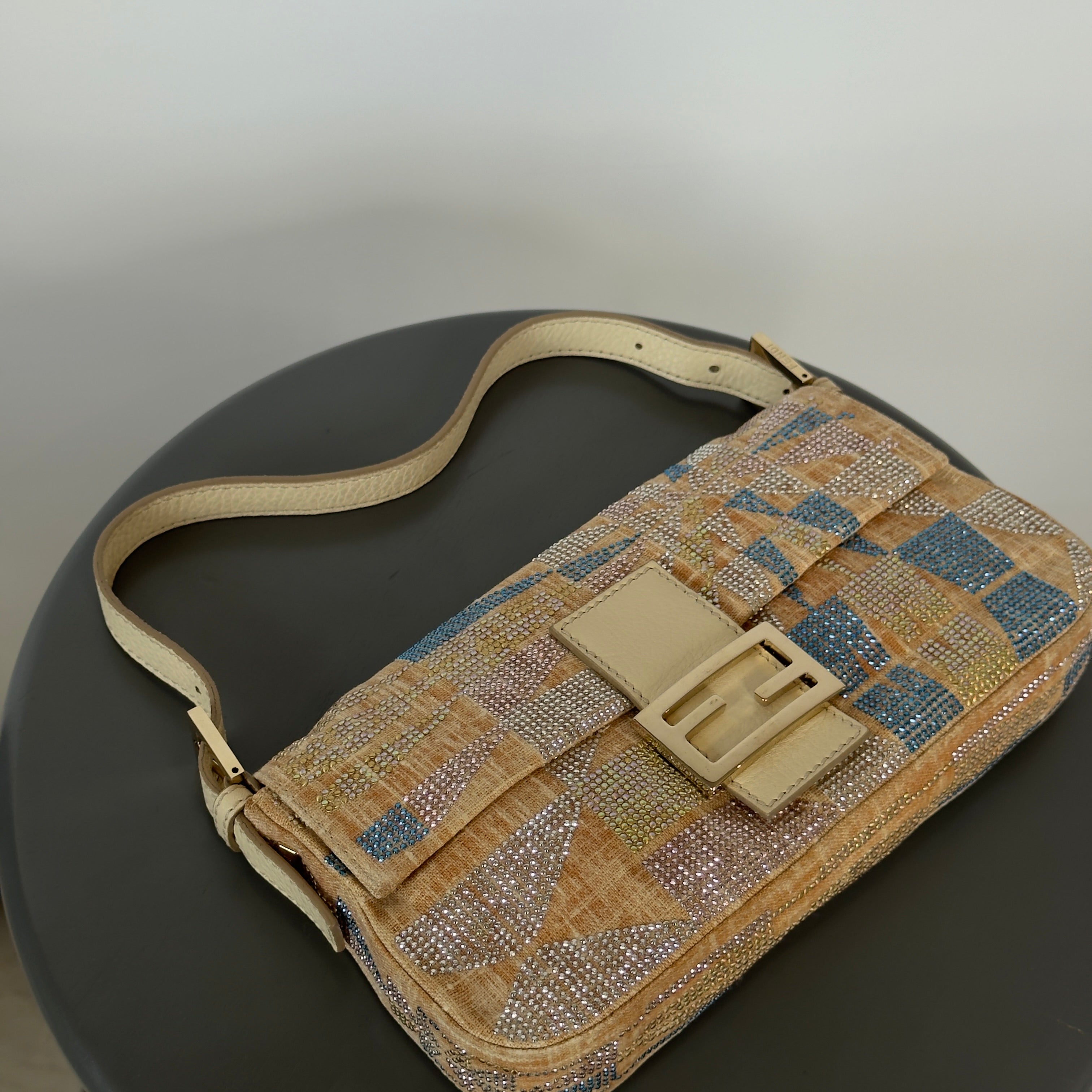 Ultra Rare Fendi Rhinestone Baguette - Queen May