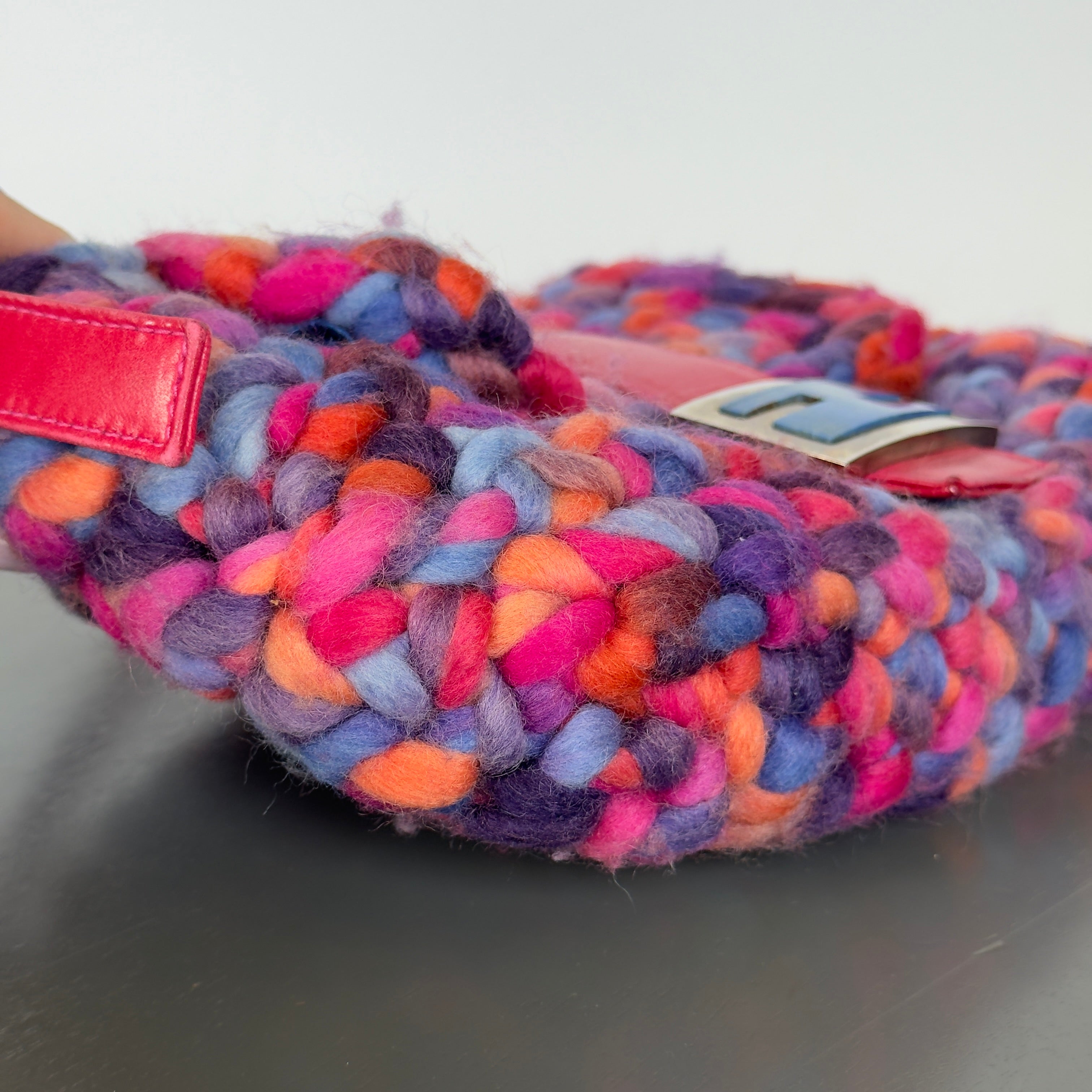 Rare Y2K Era Fendi Crochet Baguette Shoulder Bag - Queen May