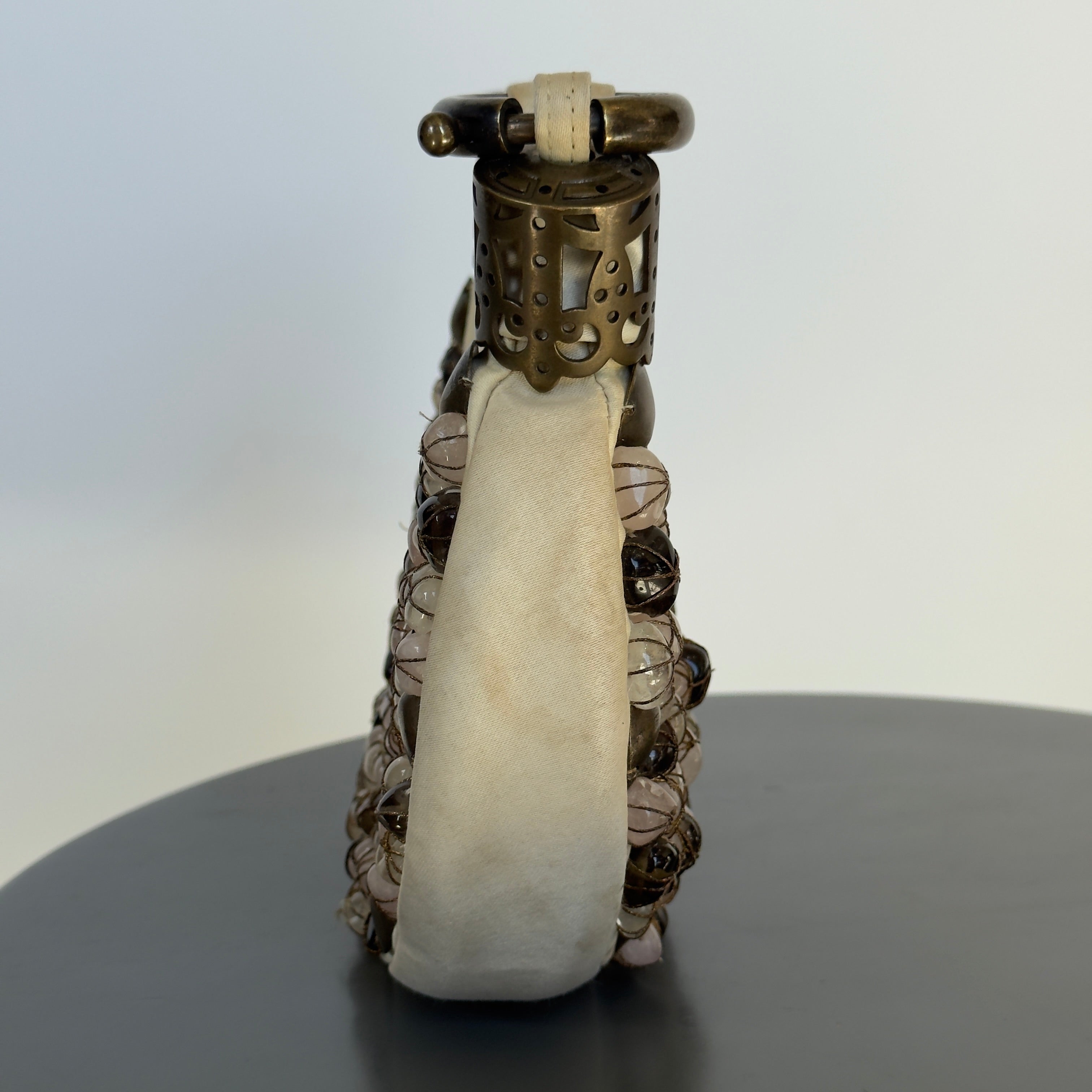 Chloe By Phoebe Philo Rose Quartz Embellished Handbag Circa 2000s - Queen May