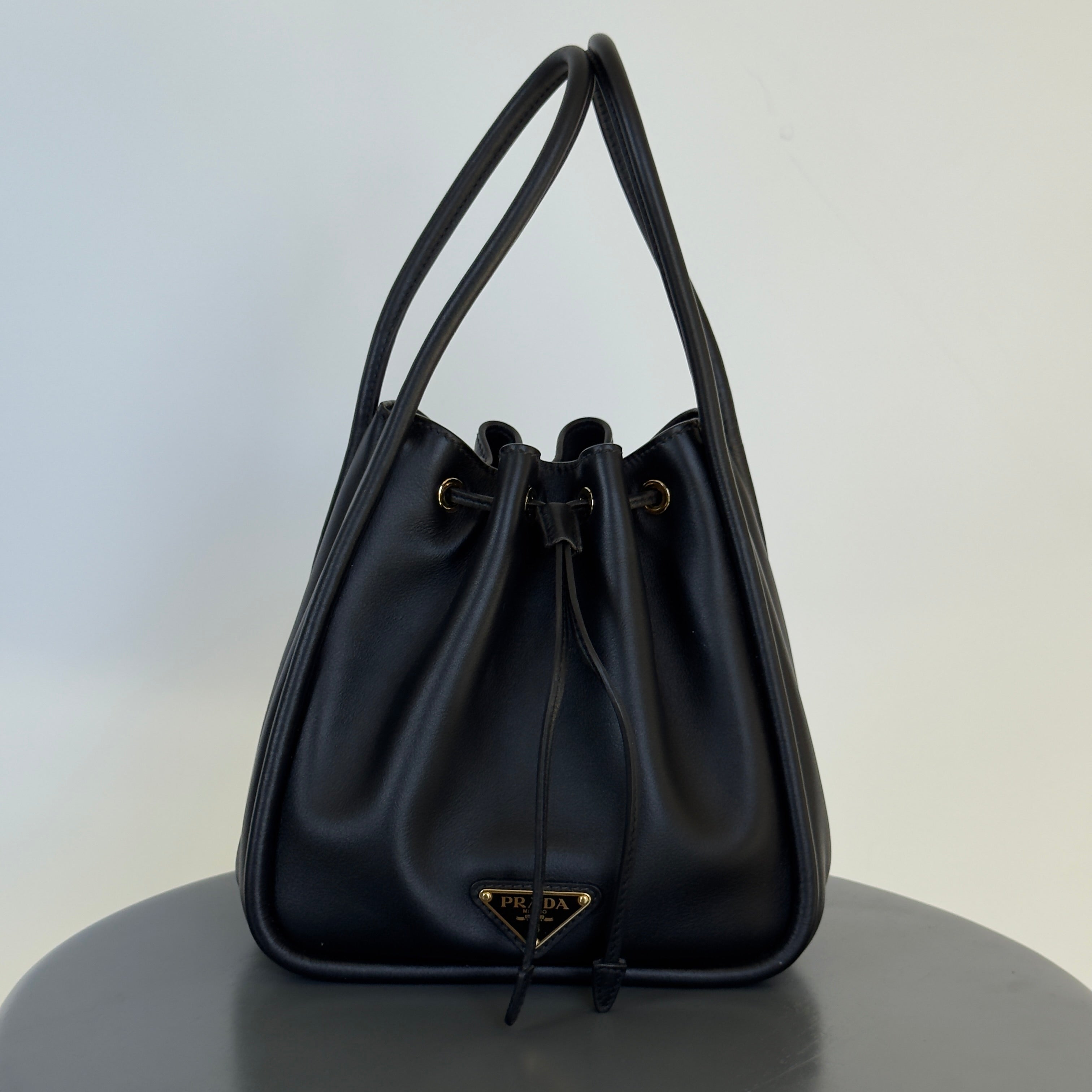 Prada Darling Leather Mini Bucket Bag