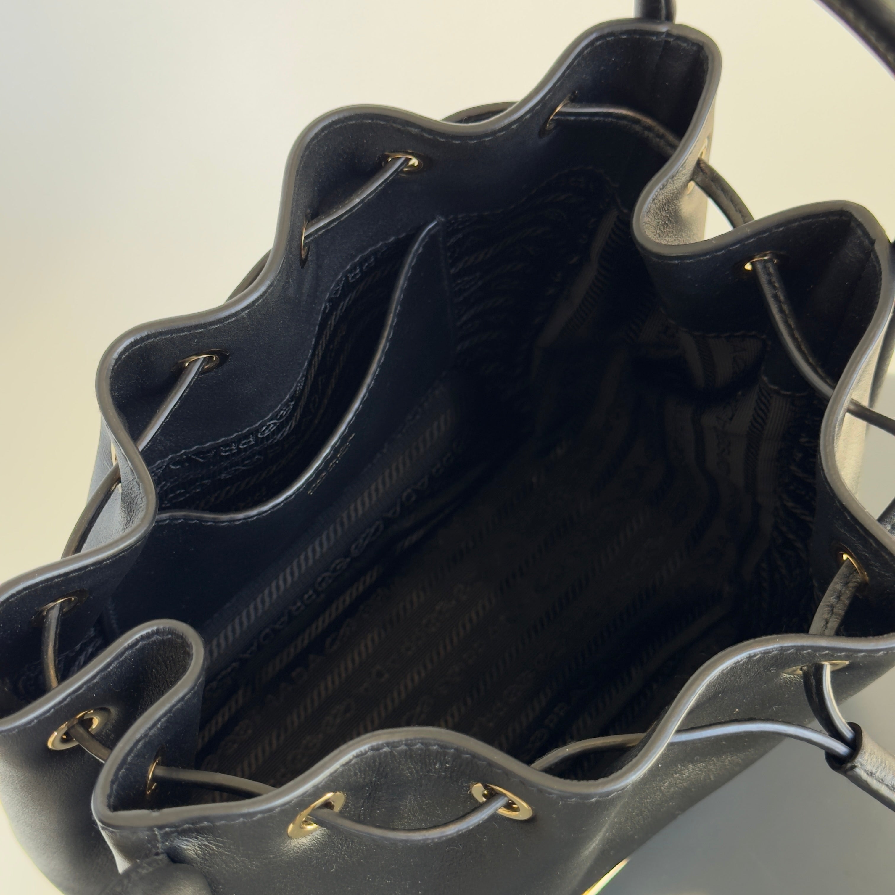 Prada Darling Leather Mini Bucket Bag
