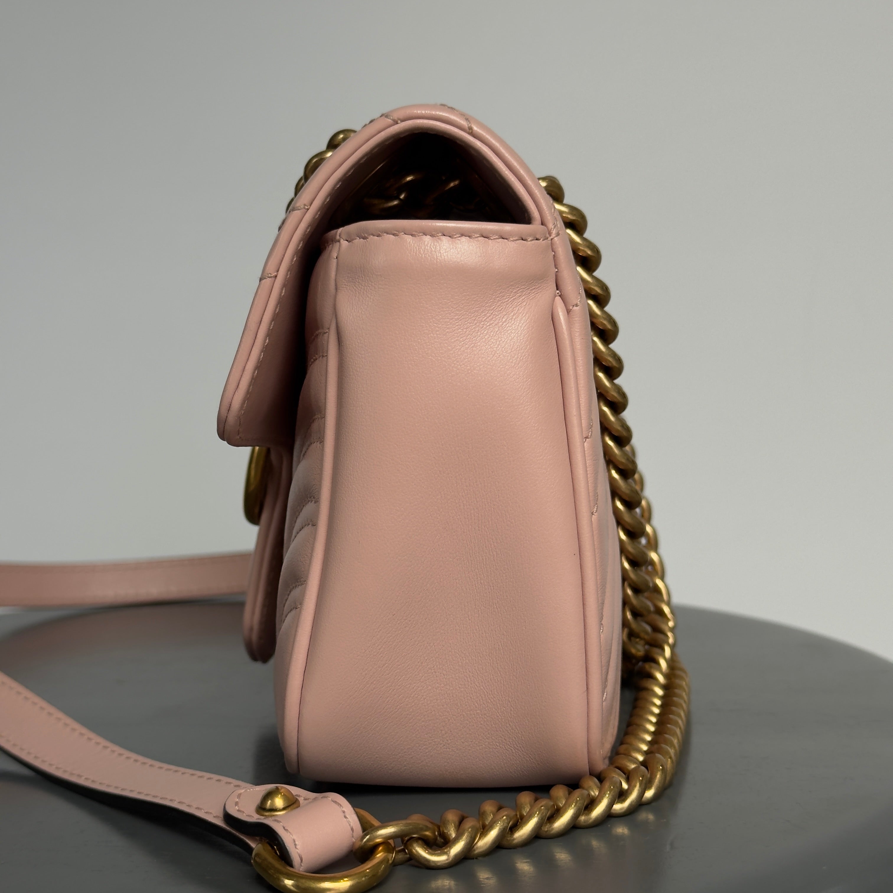 Gucci Pink Small Marmont Crossbody Bag - Queen May