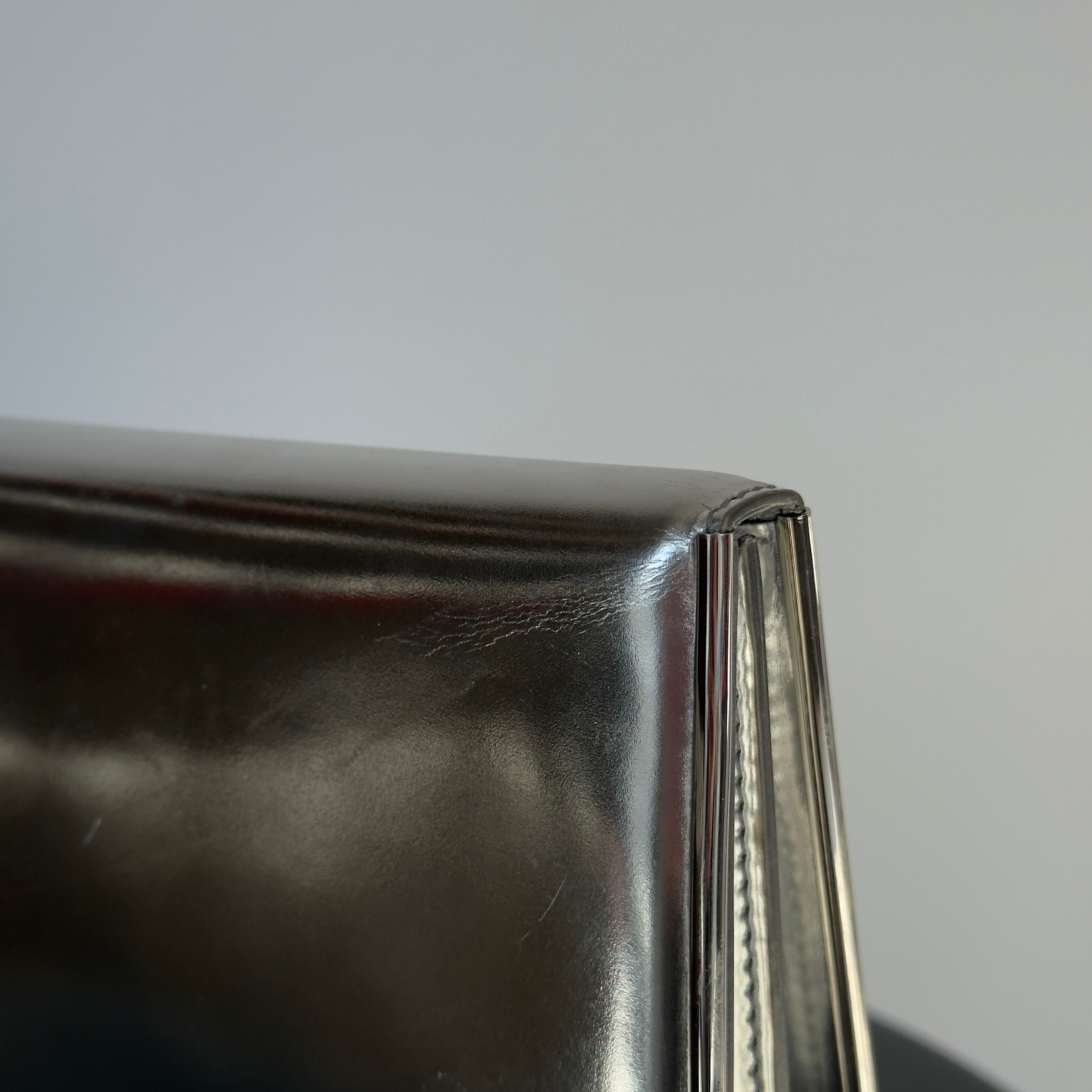 Christian Dior Silver Mirror Calfskin Leather Clutch - Queen May
