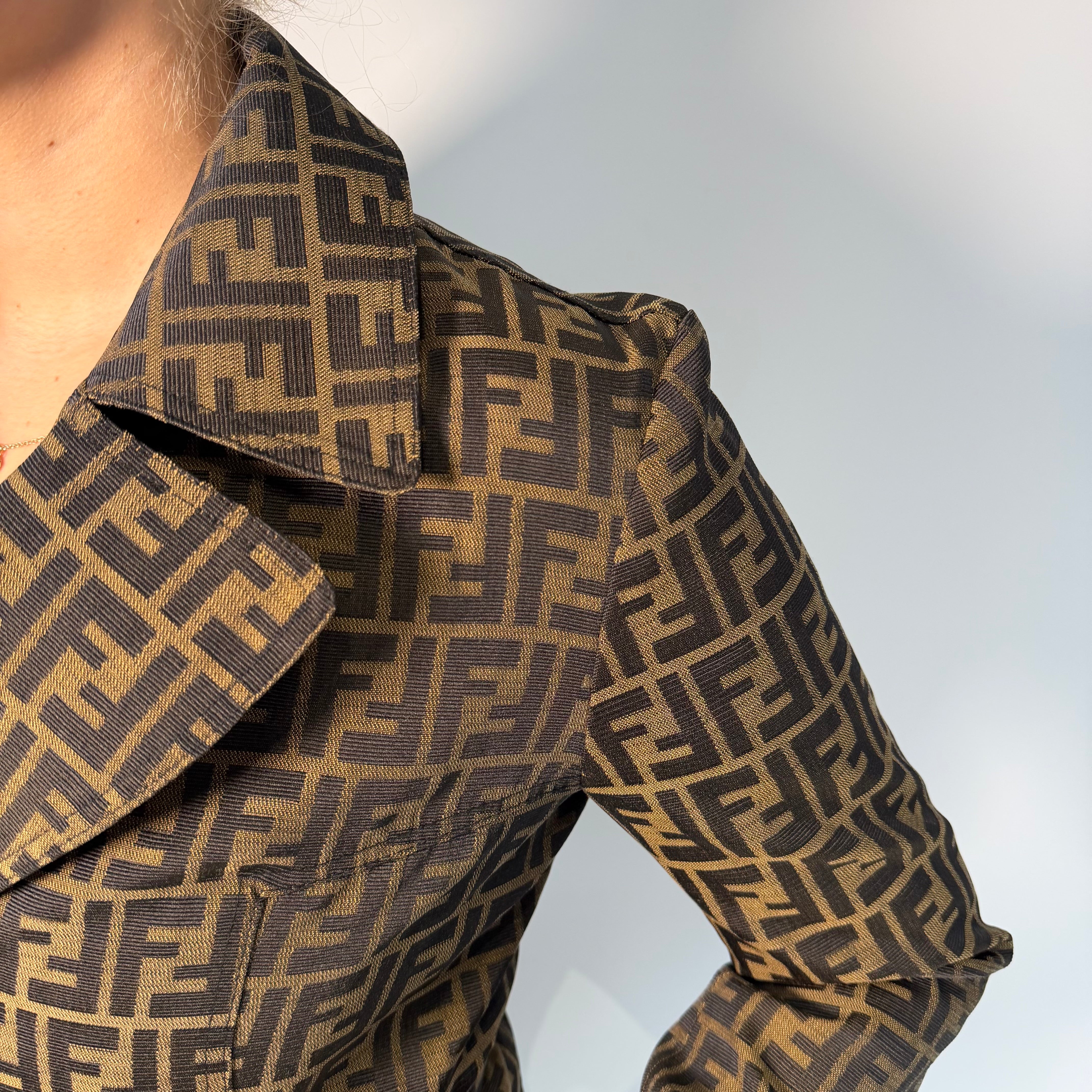 Vintage Fendi FF Zucca Overcoat - Queen May