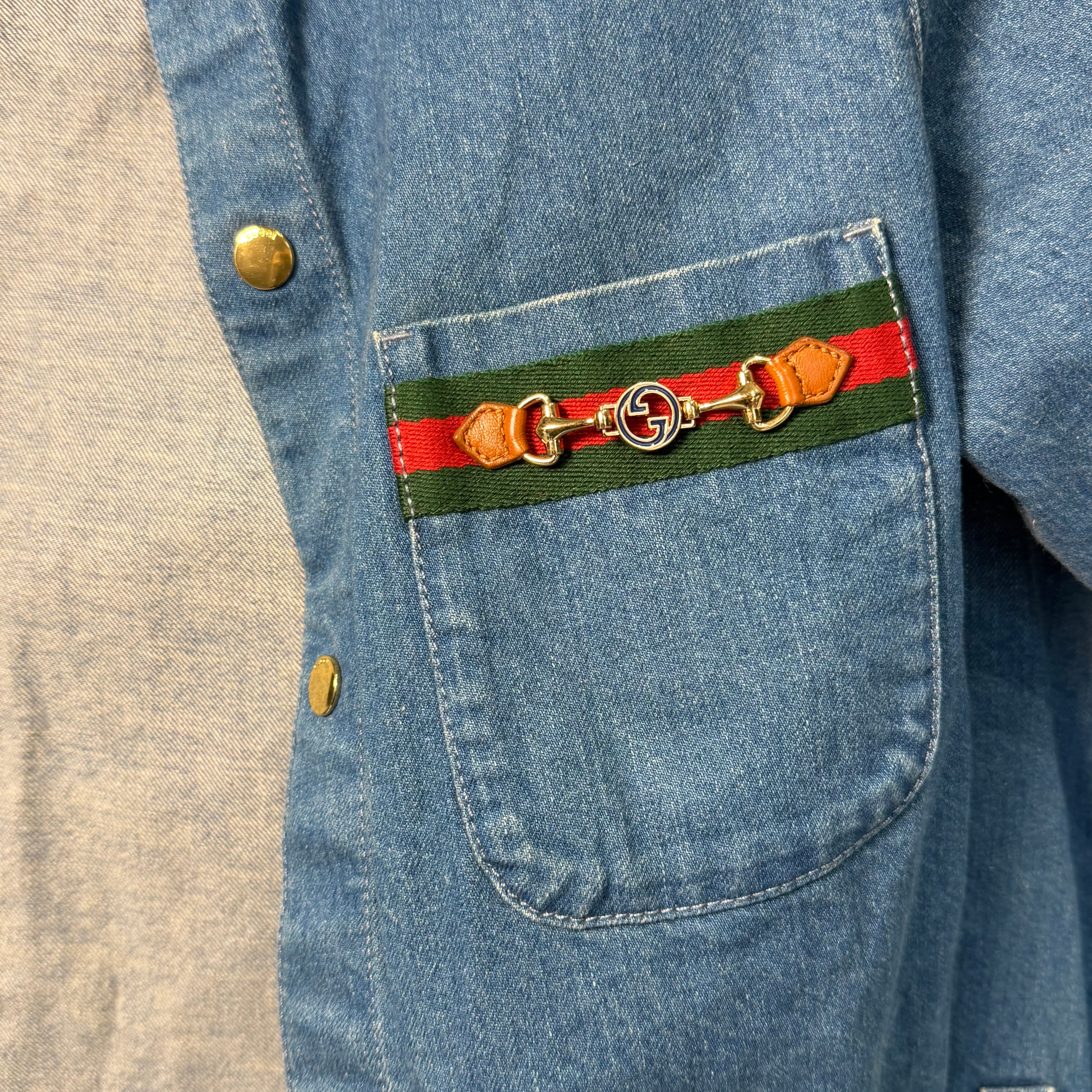 Gucci Sherry Line Stonewashed Denim Shirt - Queen May