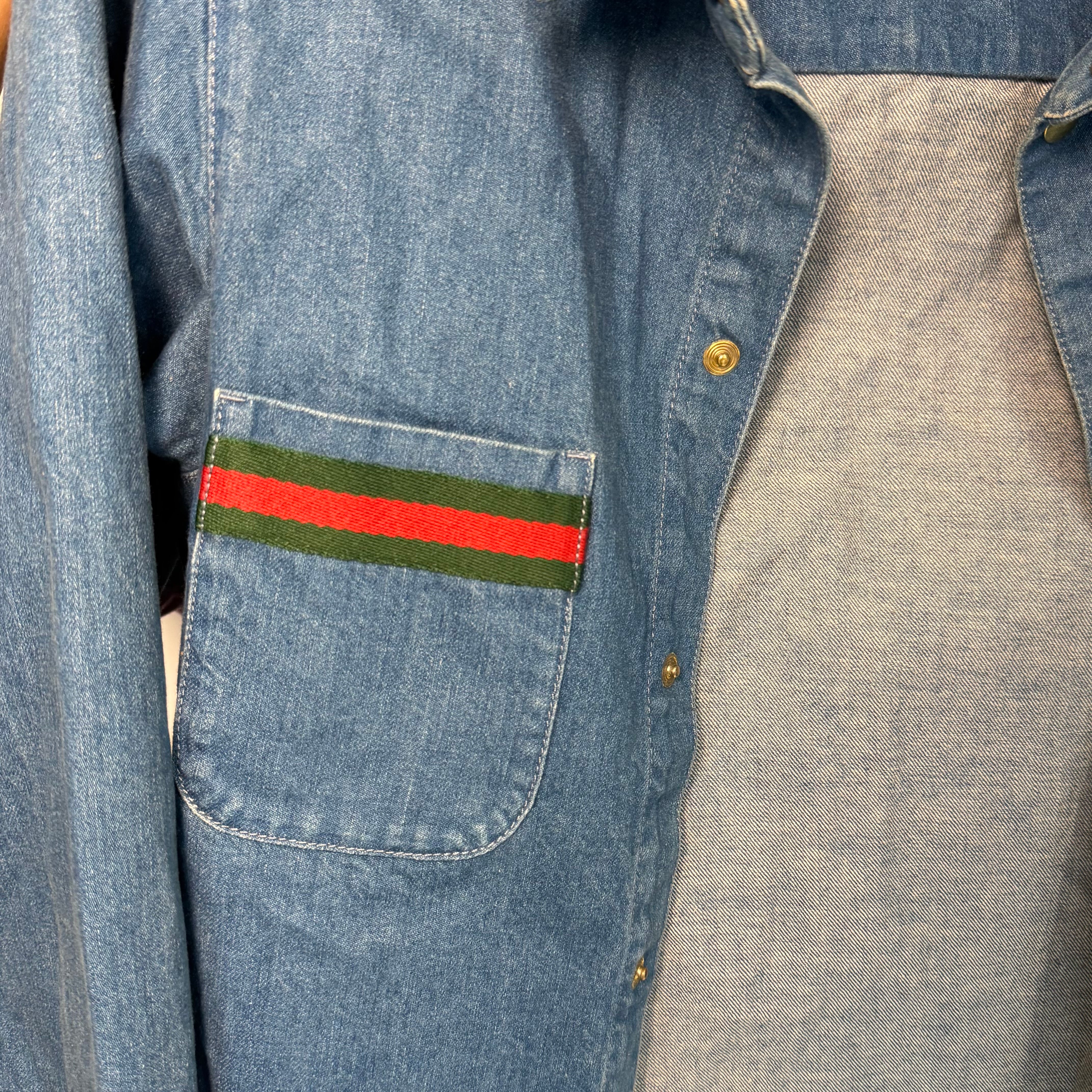 Gucci Sherry Line Stonewashed Denim Shirt - Queen May
