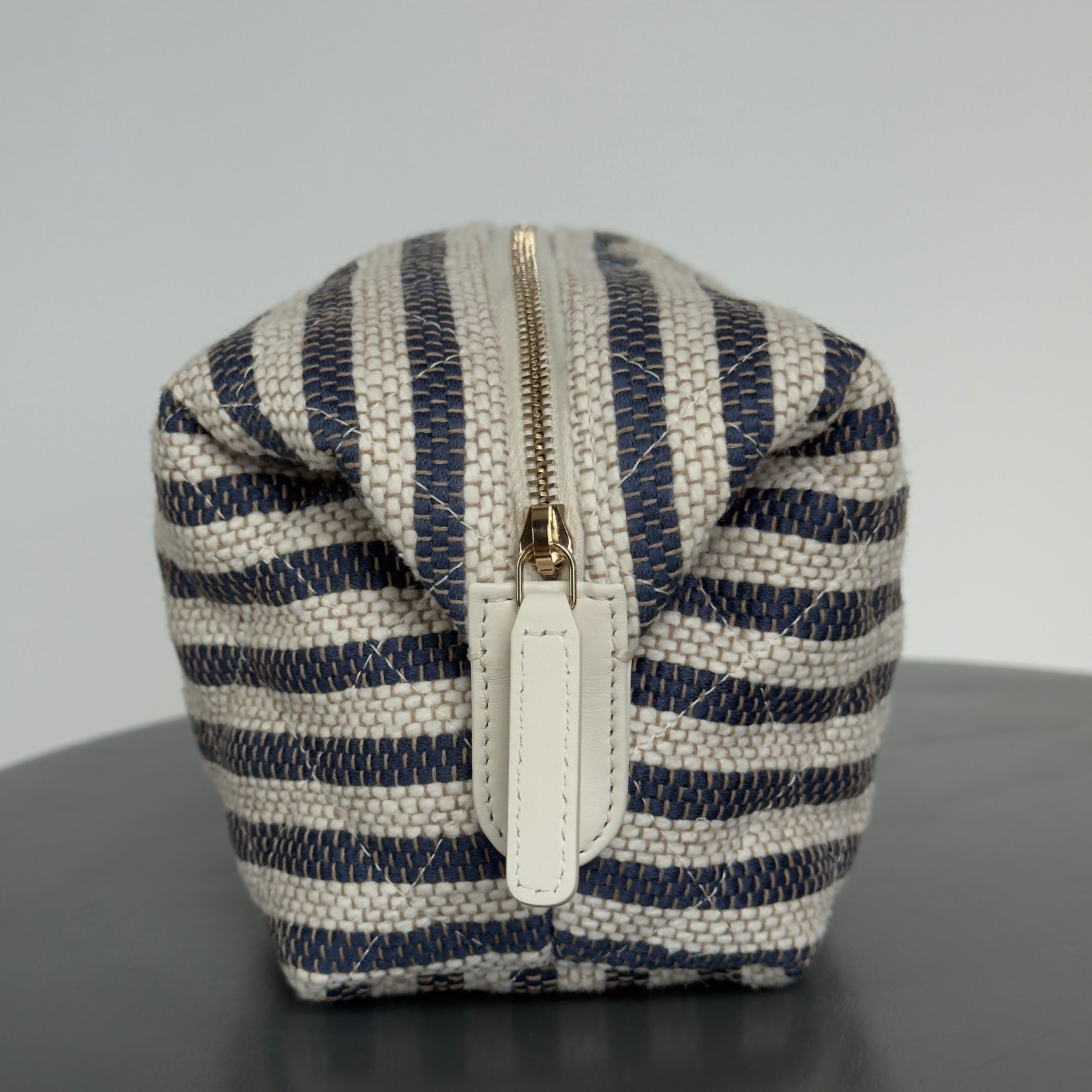 Chanel Zipped Striped Canvas Case - Queen May