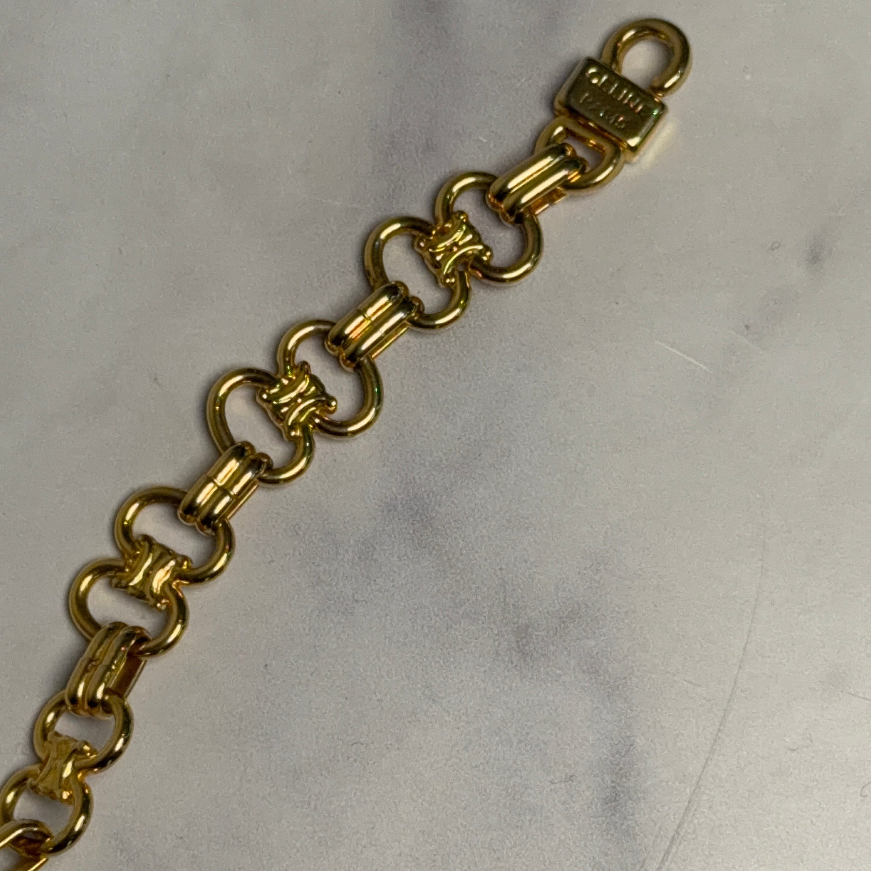 Celine Gold-Tone Triomphe Bracelet - Queen May