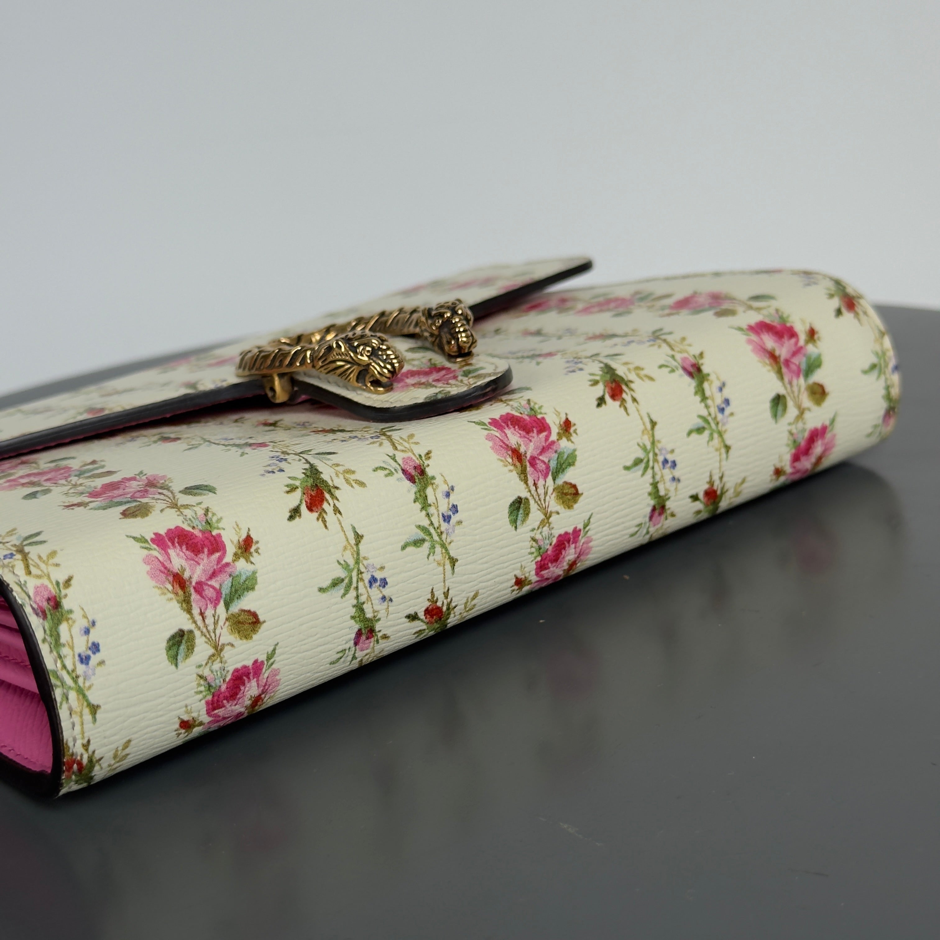 Gucci Dionysus Floral Print Wallet On Chain Bag In Ivory - Queen May