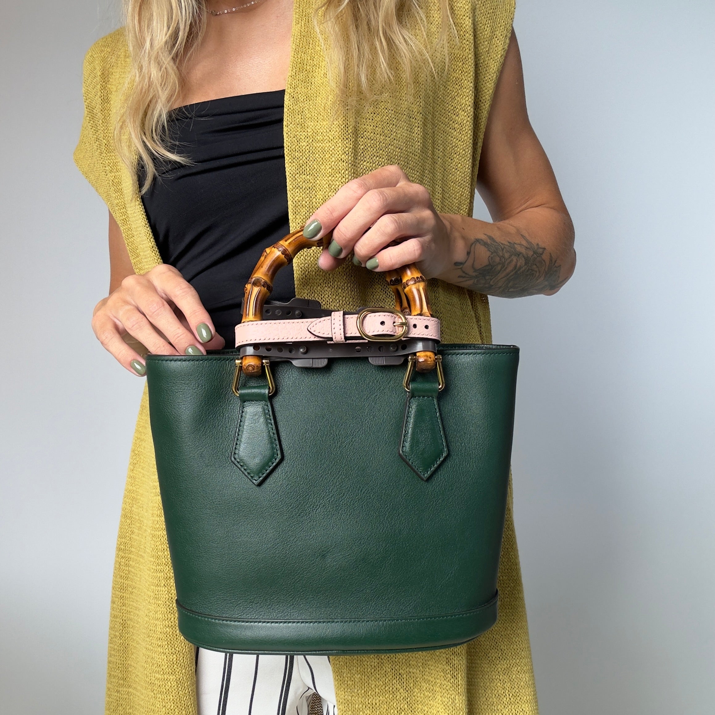 Gucci Diana Leather Tote Bag - Queen May
