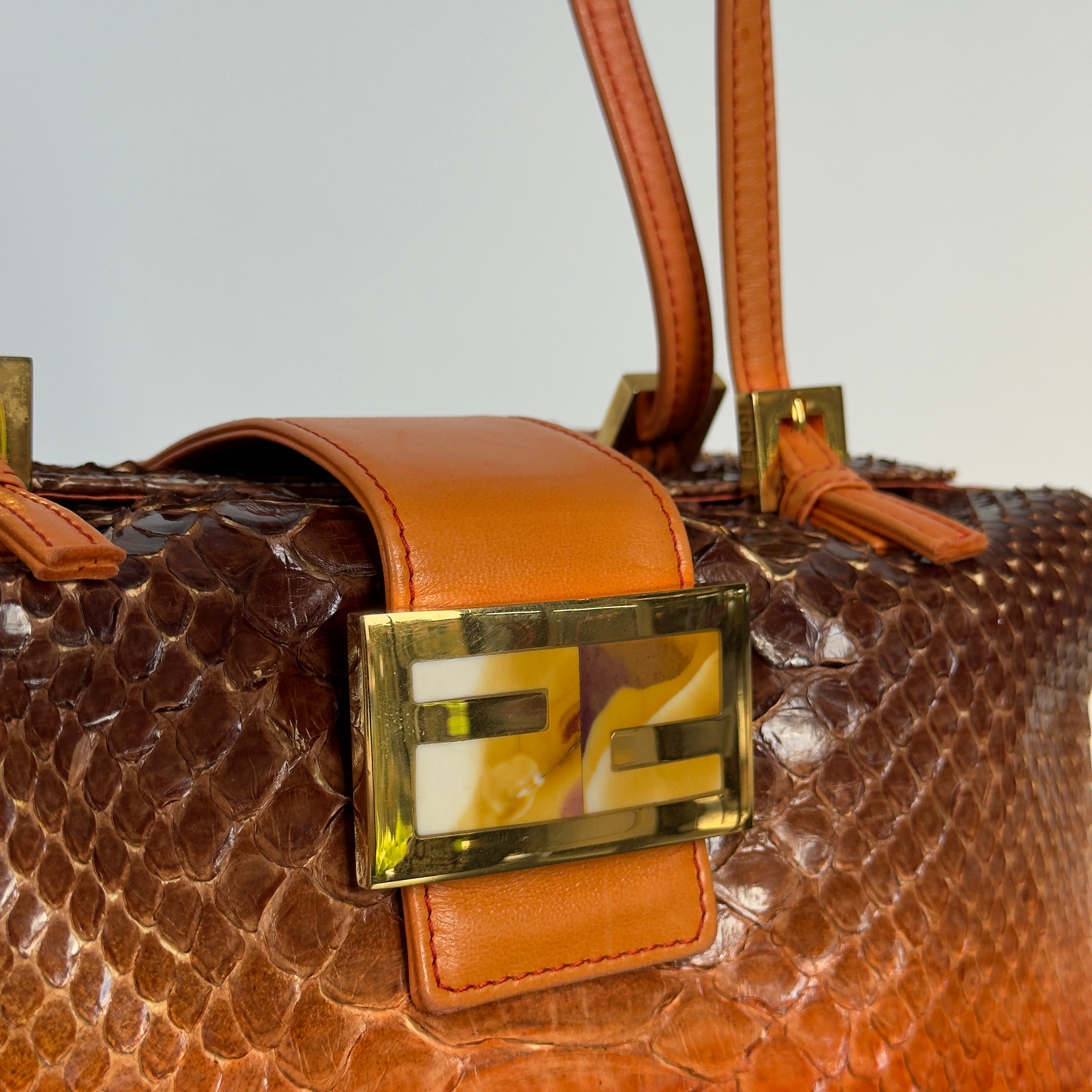 Rare Vintage Fendi Python Bento Box - Queen May