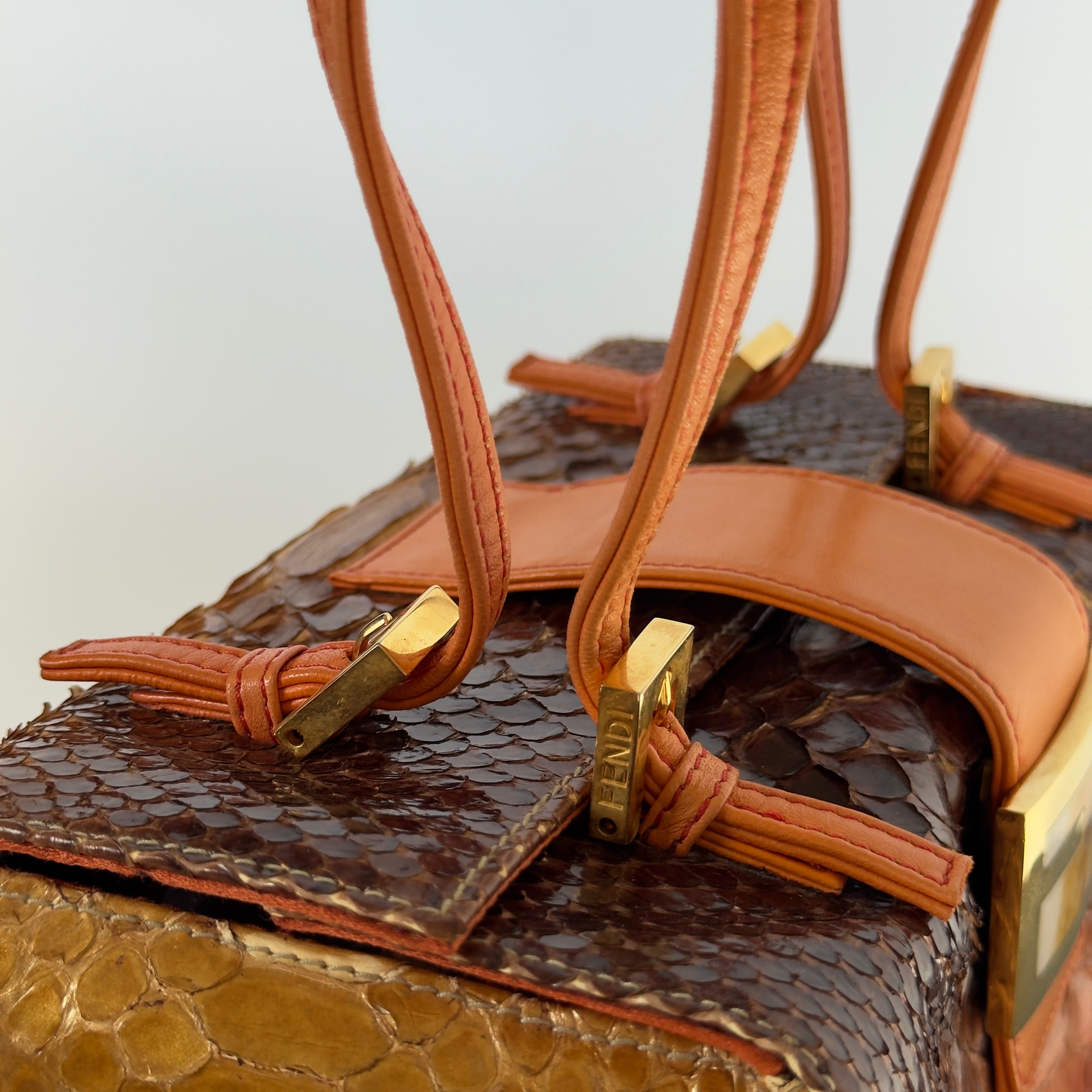 Rare Vintage Fendi Python Bento Box - Queen May