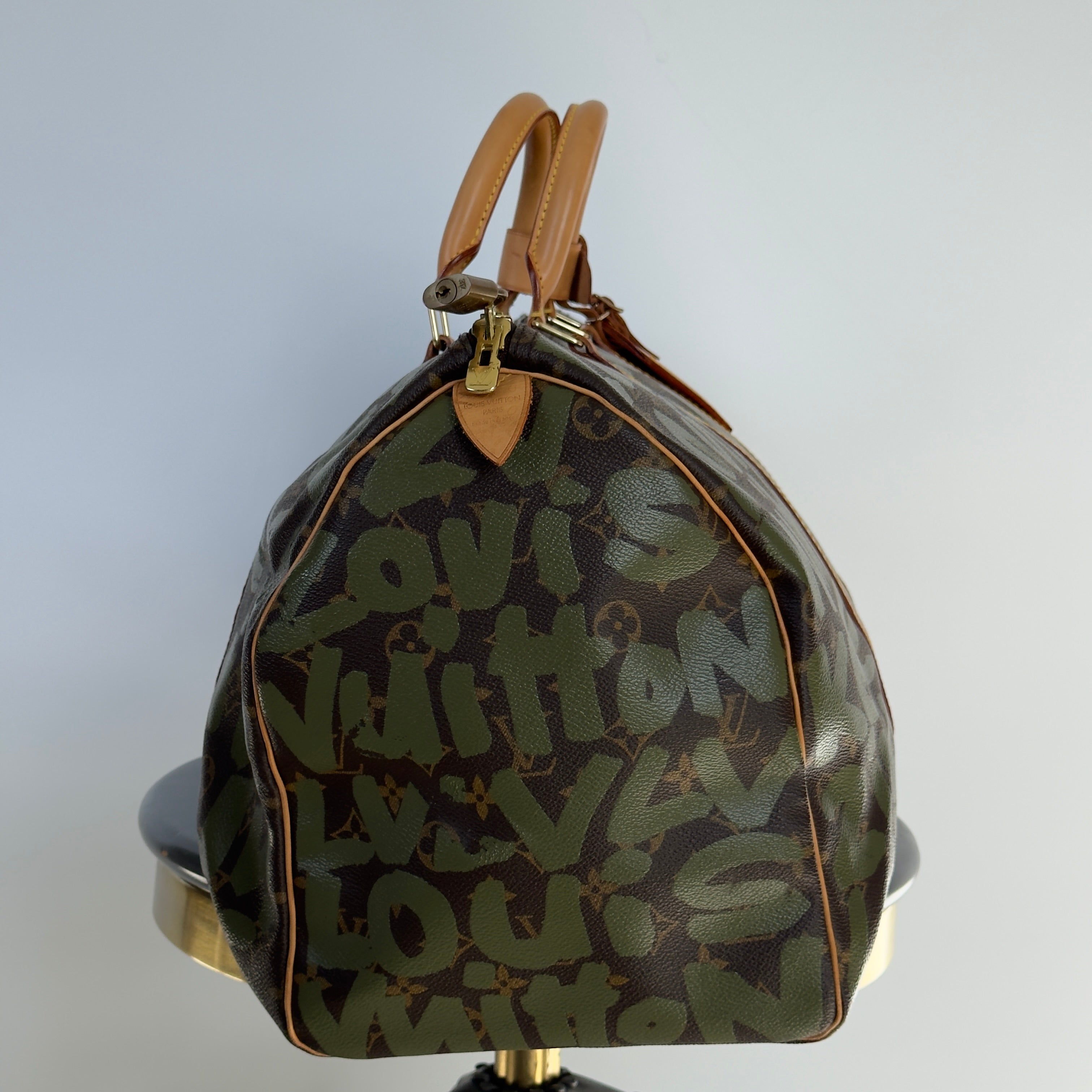 Louis Vuitton Stephen Sprouse Monogram Graffiti Keepall 50 Dark Green - Queen May