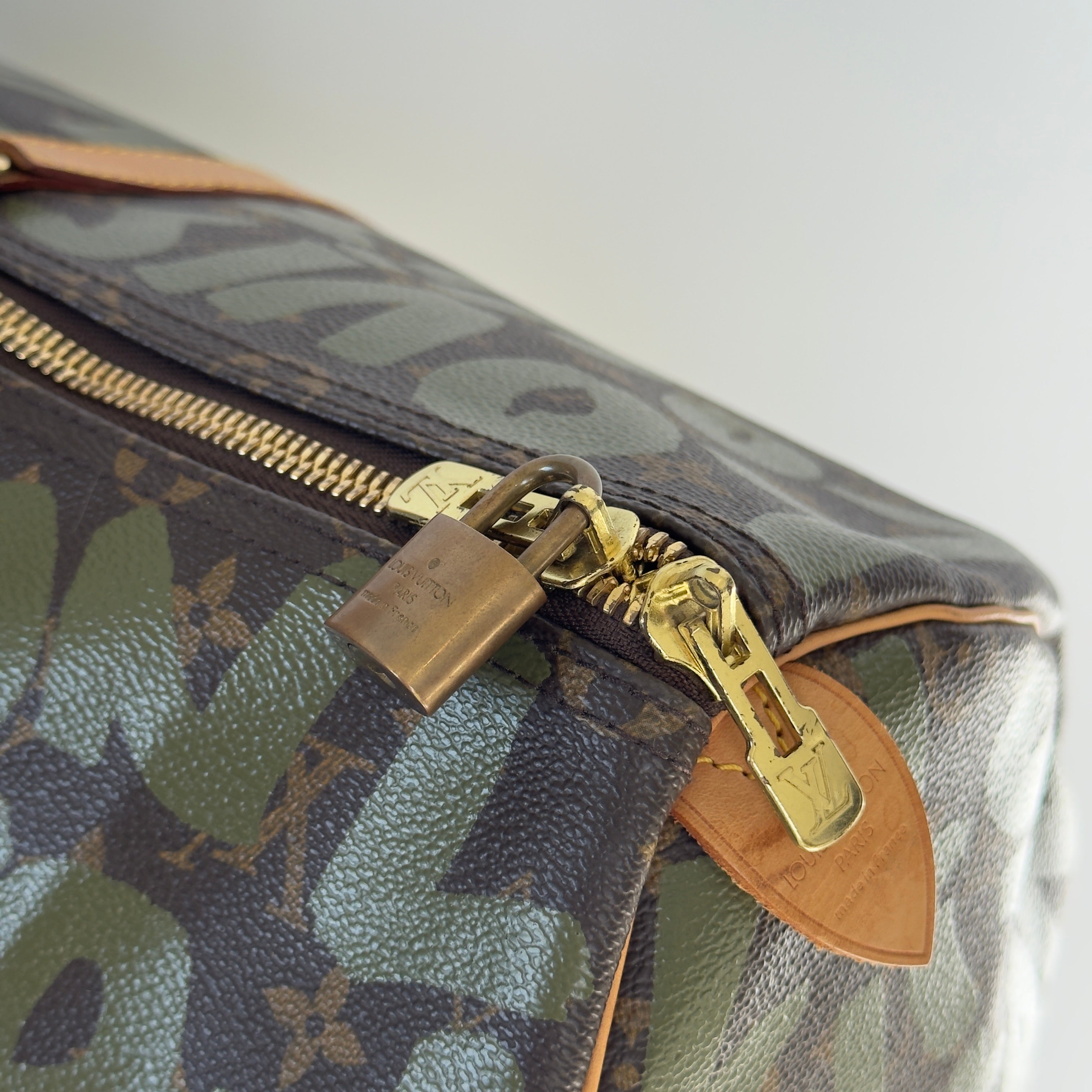 Louis Vuitton Stephen Sprouse Monogram Graffiti Keepall 50 Dark Green - Queen May